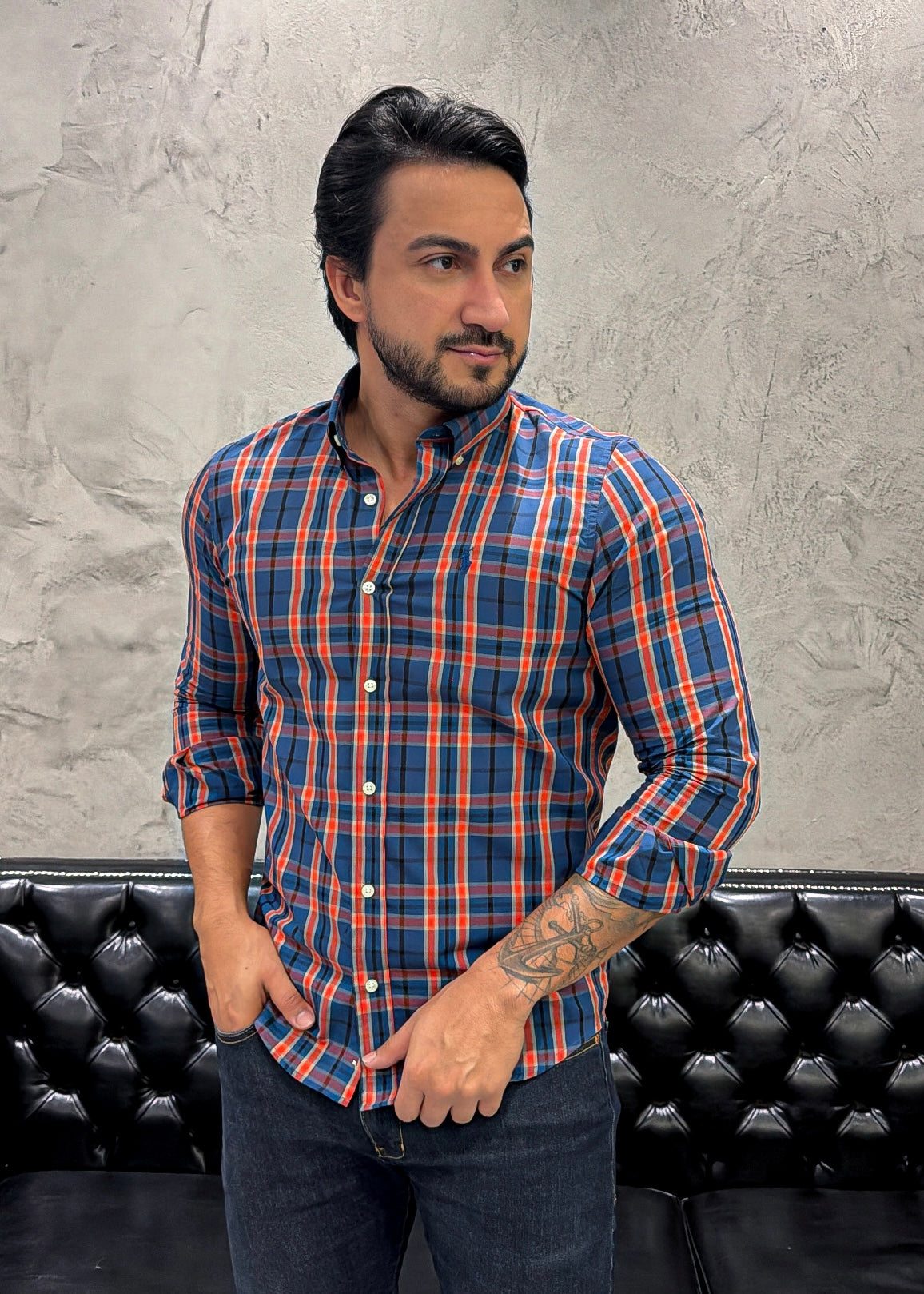 Camisa Ralph Lauren M/L Xadrez