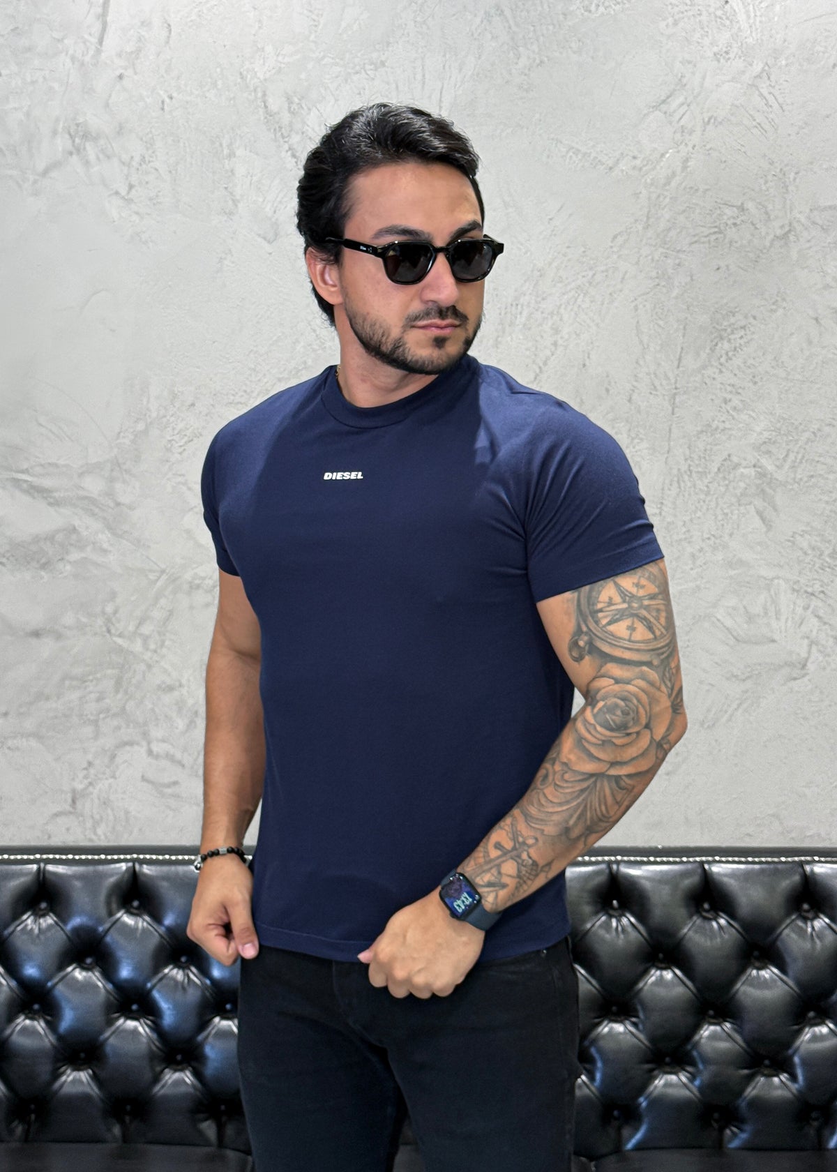 T-Shirt DIESEL Básica Marinho
