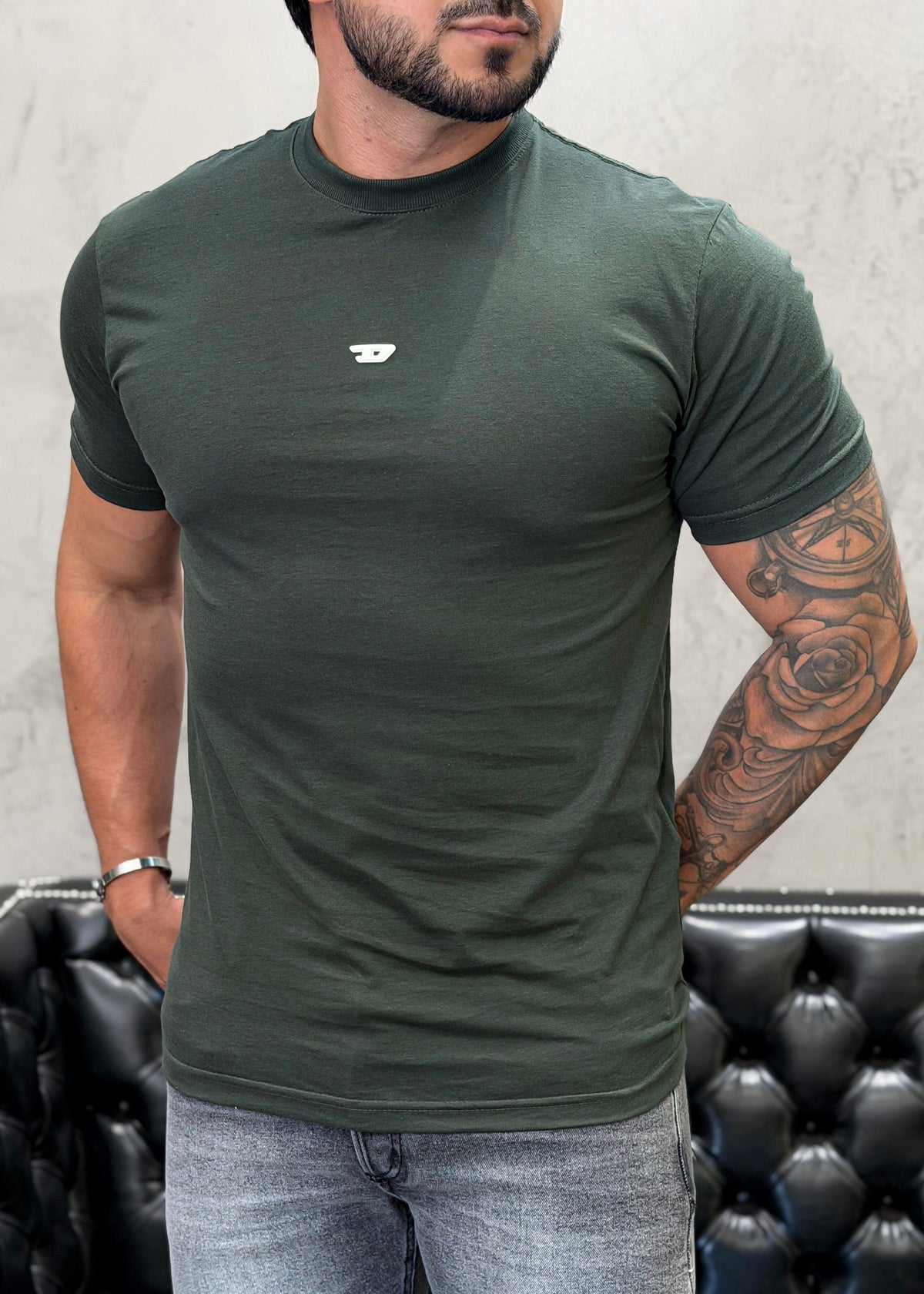 T-Shirt DIESEL Basic Musgo