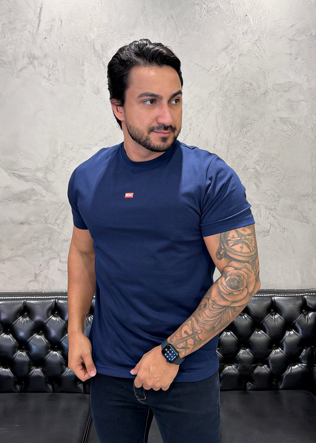 T-Shirt Basic DIESEL Marinho