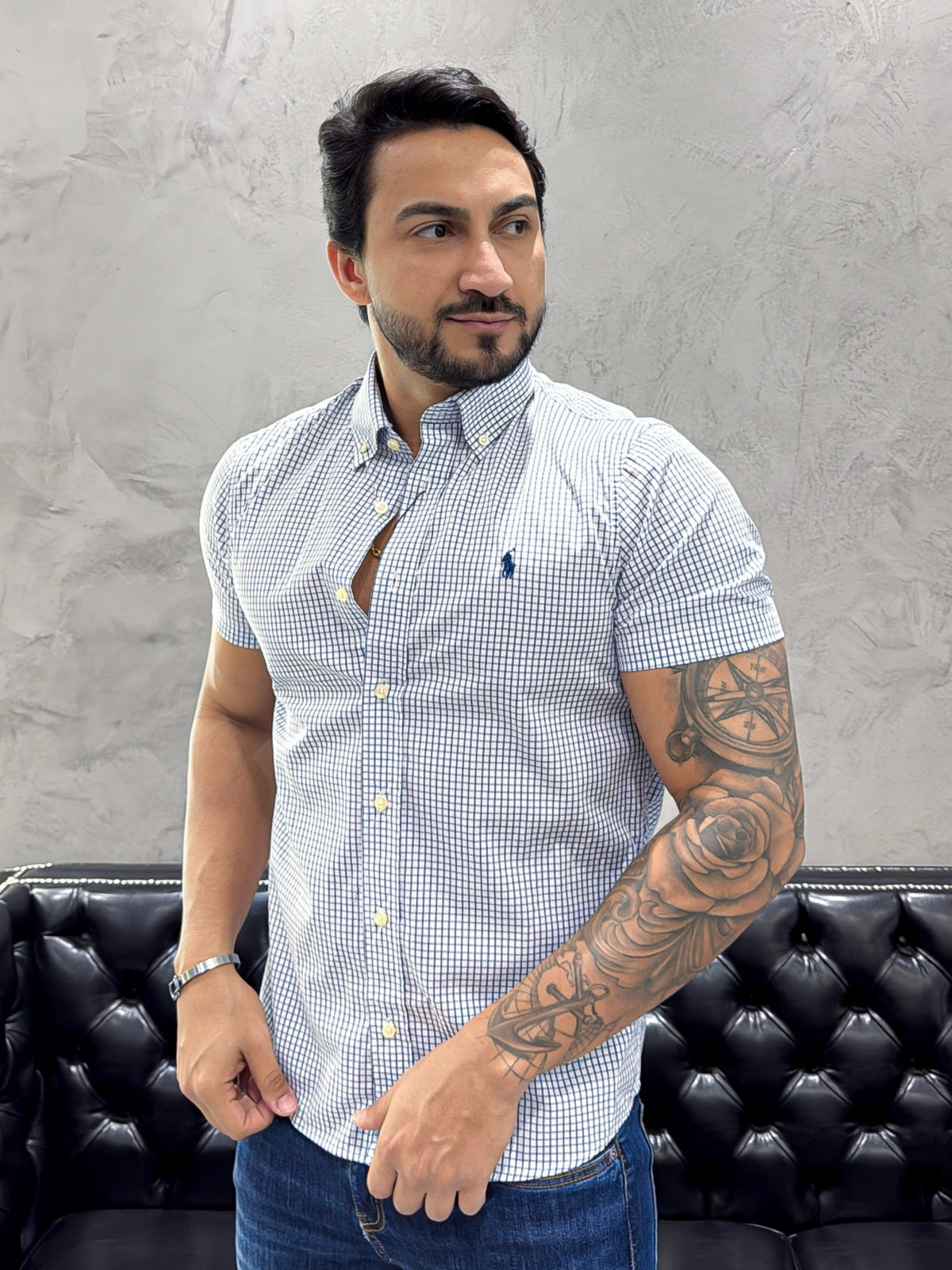 Camisa Ralph Lauren M/Curta