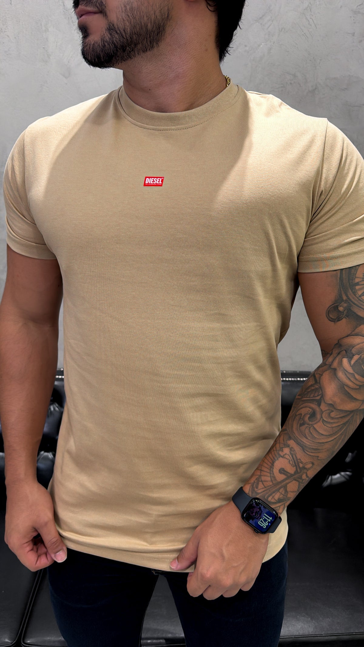 T-Shirt Basic DIESEL Areia