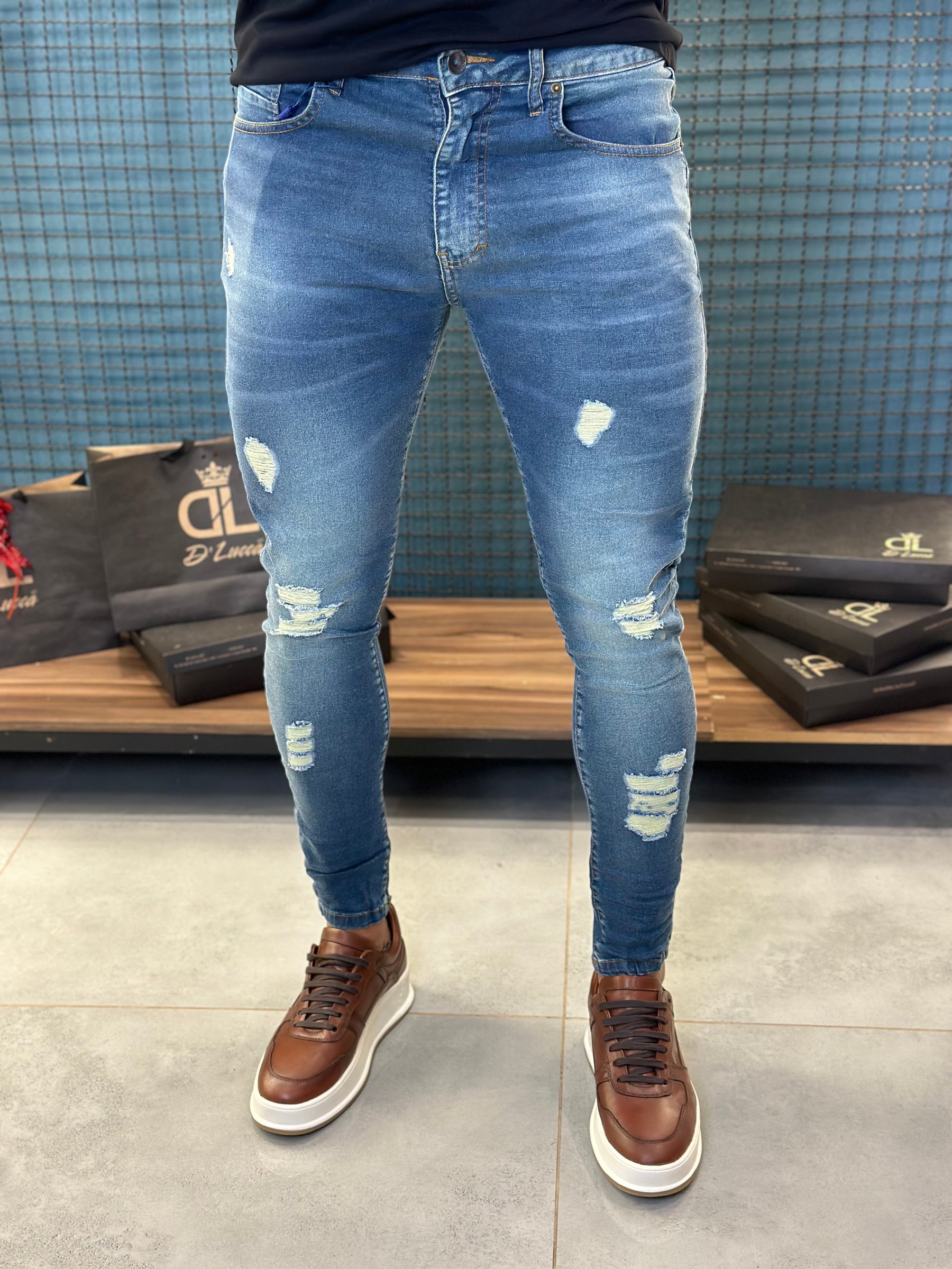 Calça Jeans Slim Fit