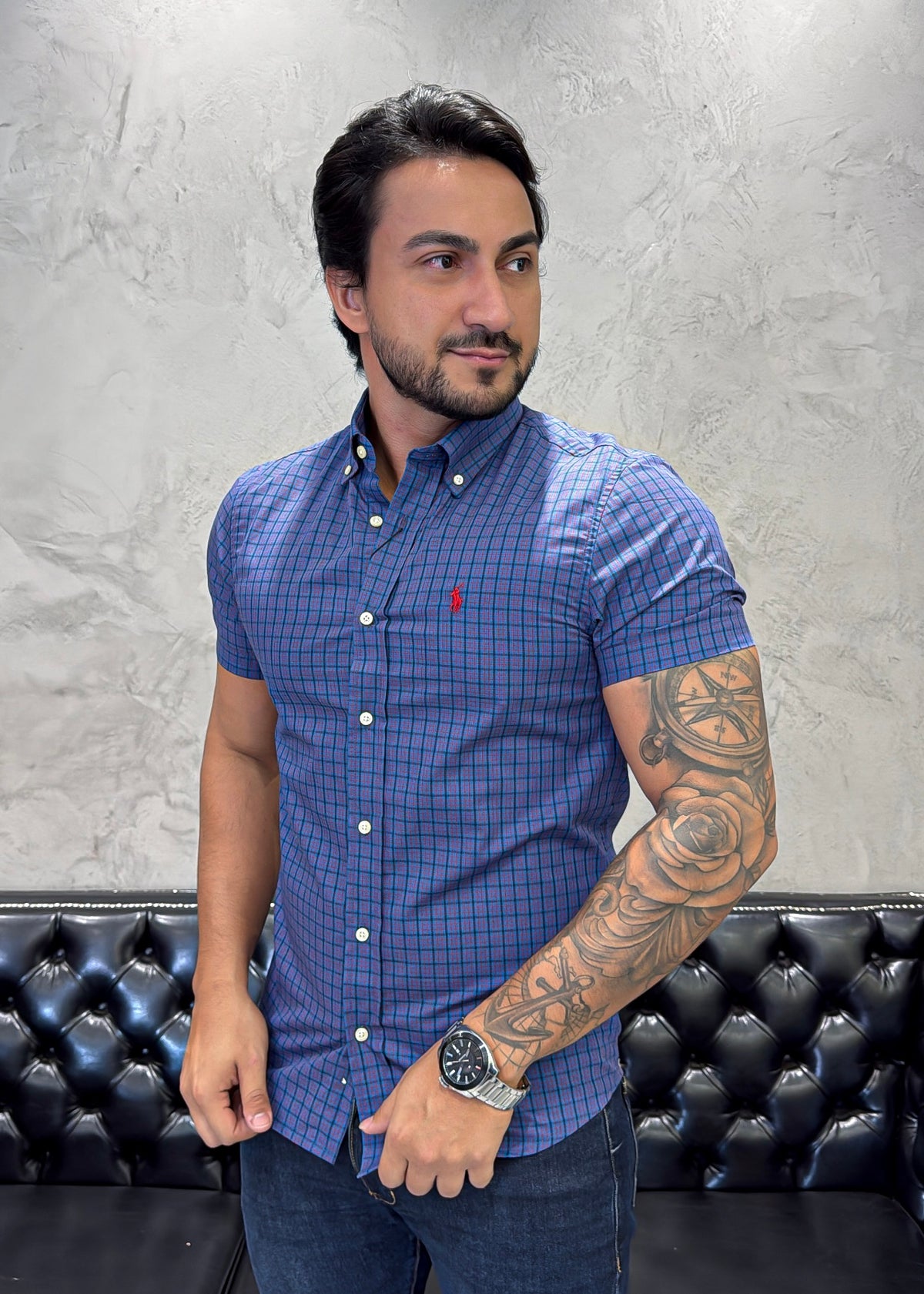 Camisa Ralph Lauren M/C Xadrez