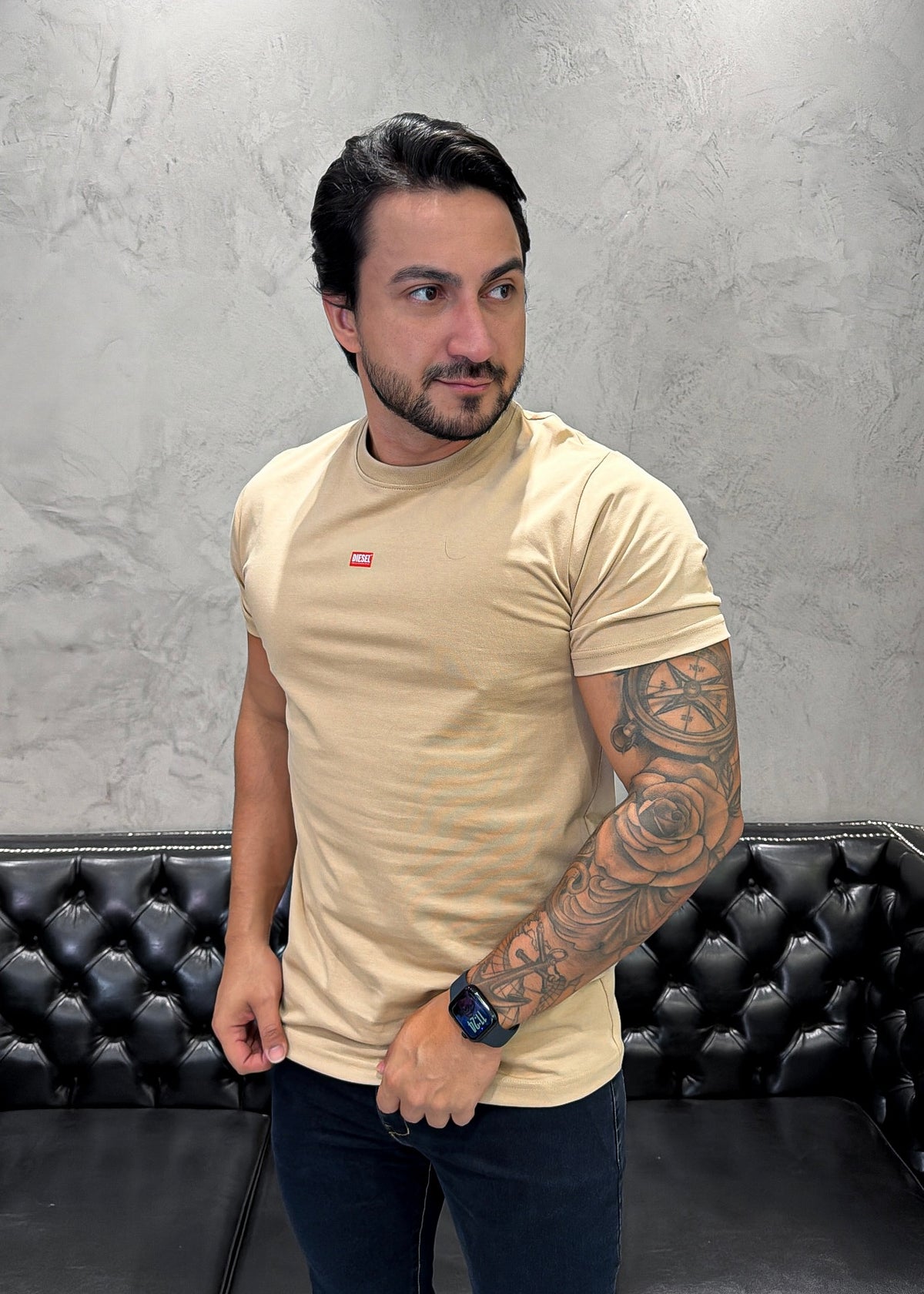 T-Shirt Basic DIESEL Areia