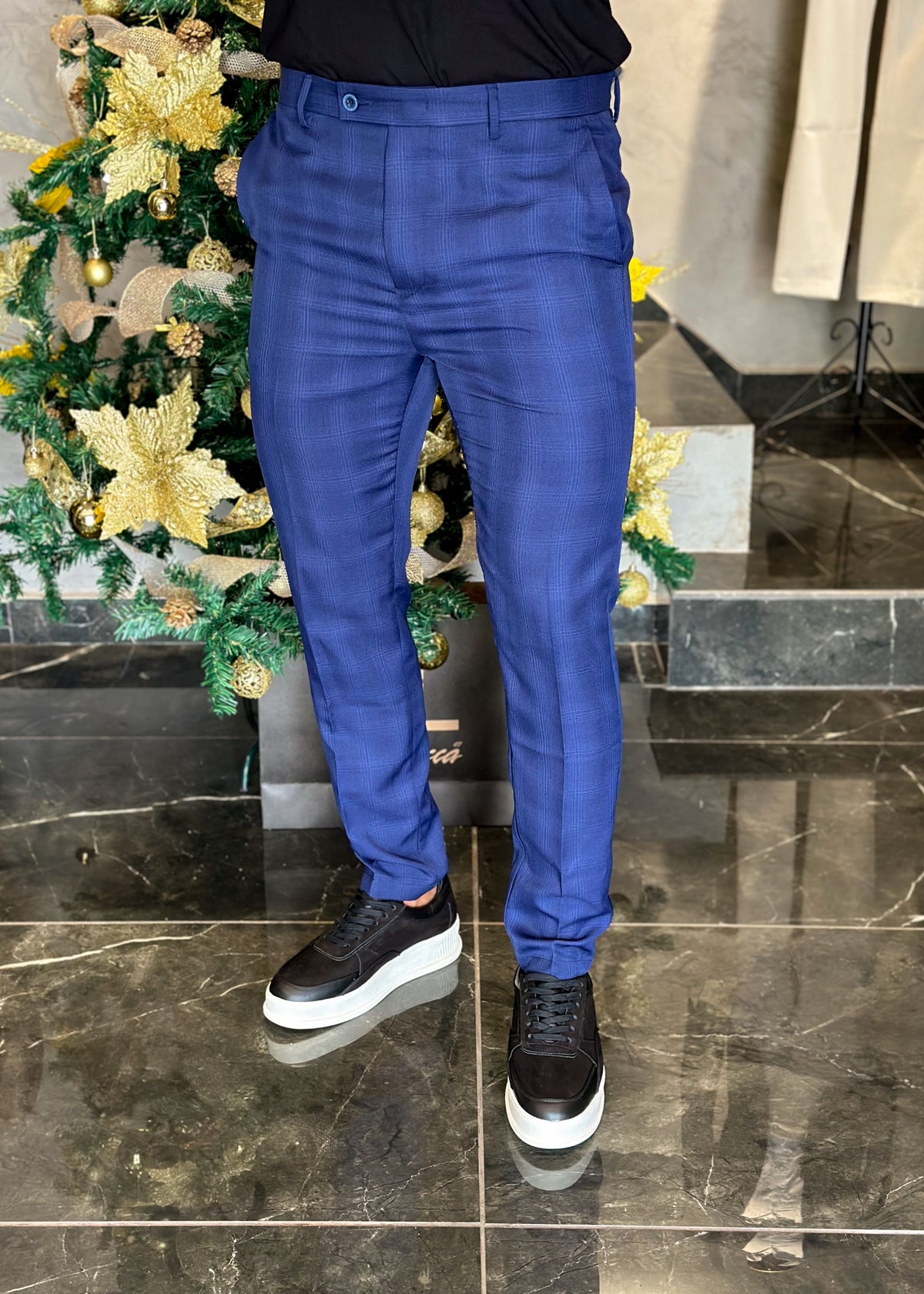 Calça Alfaiataria DL67 Xadrez ROYAL