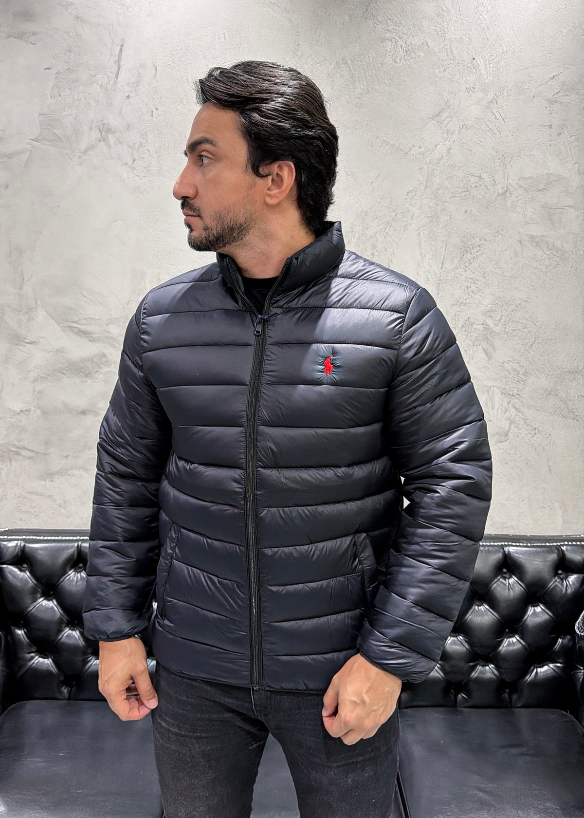 Jaqueta Puffer Ralph Lauren Preto