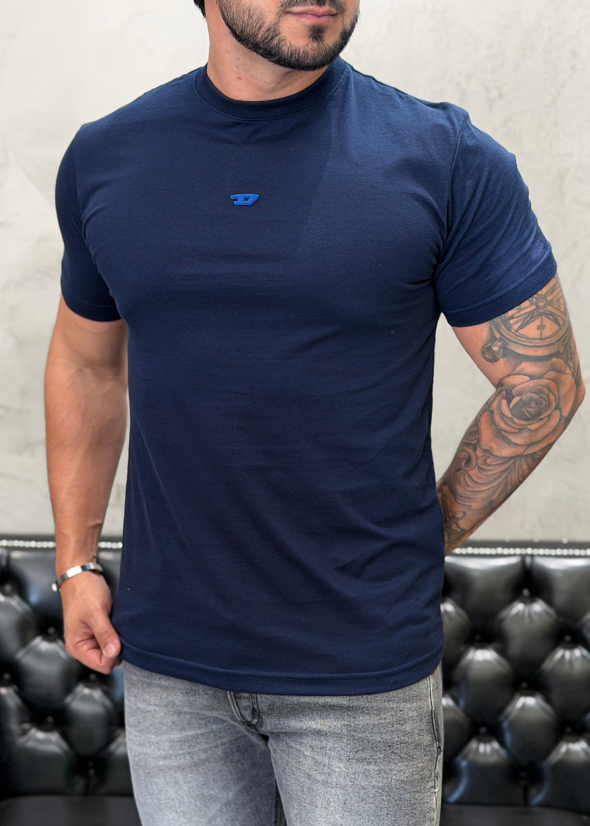 T-Shirt DIESEL Basic Marinho