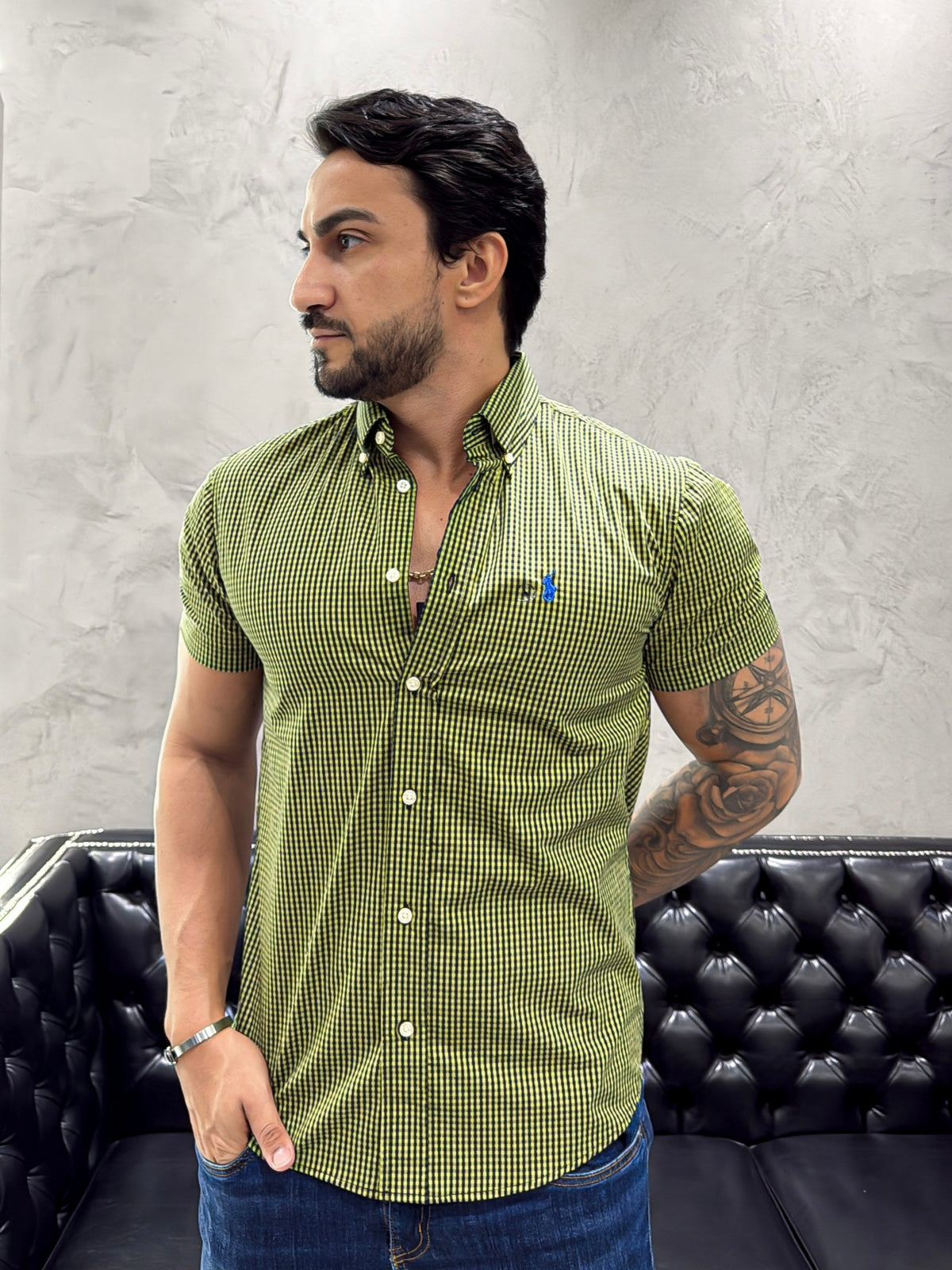 Camisa Ralph Lauren M/Curta