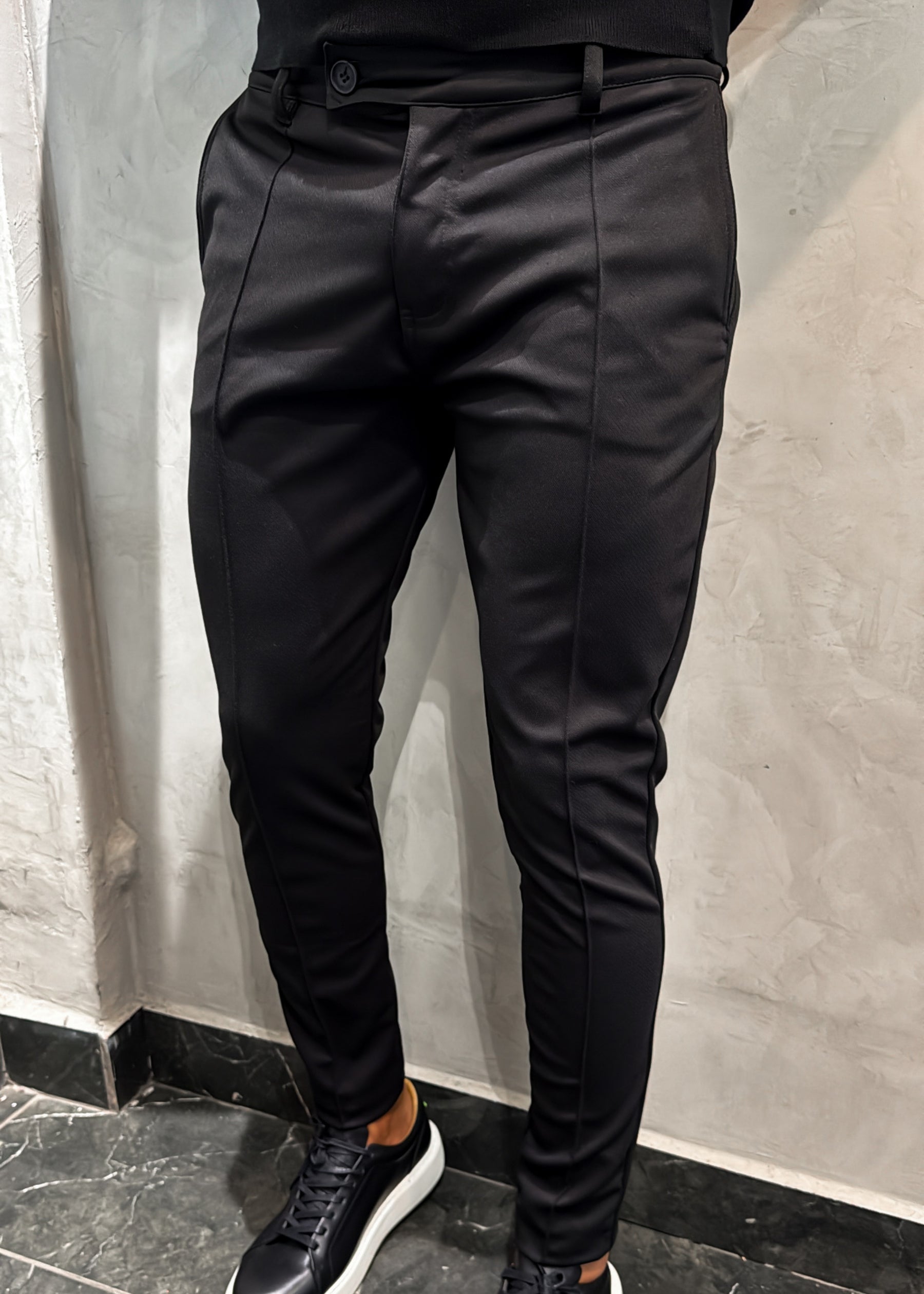 Calça Alfaiataria Malha Encorpada Black