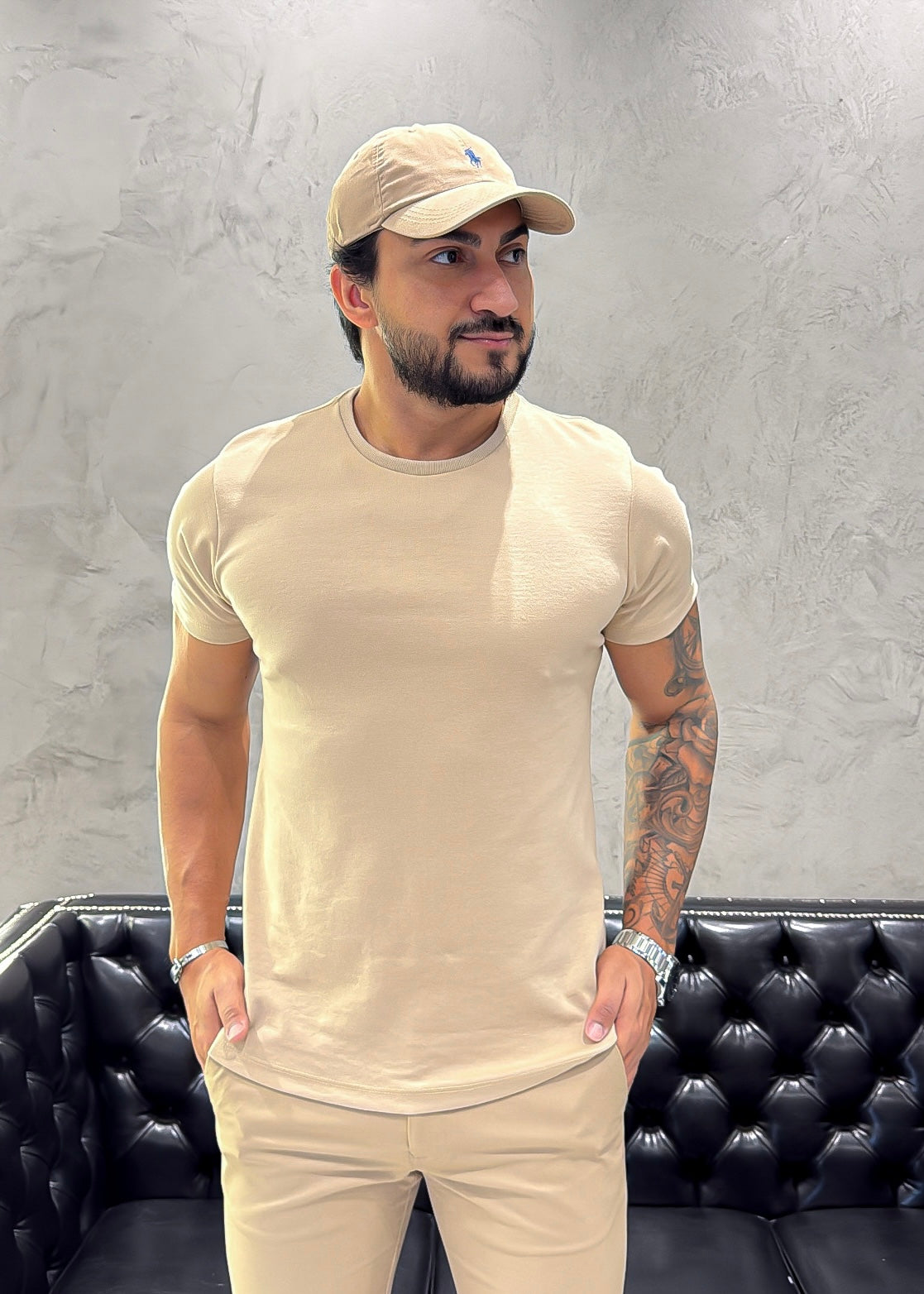 T-Shirt Básica Areia