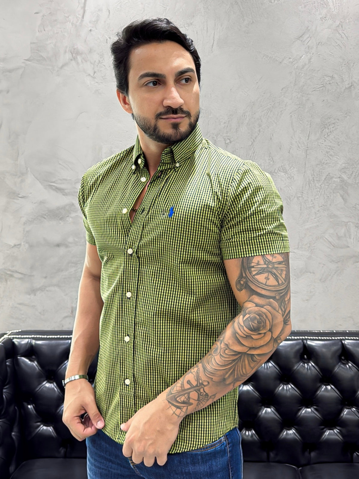 Camisa Ralph Lauren M/Curta