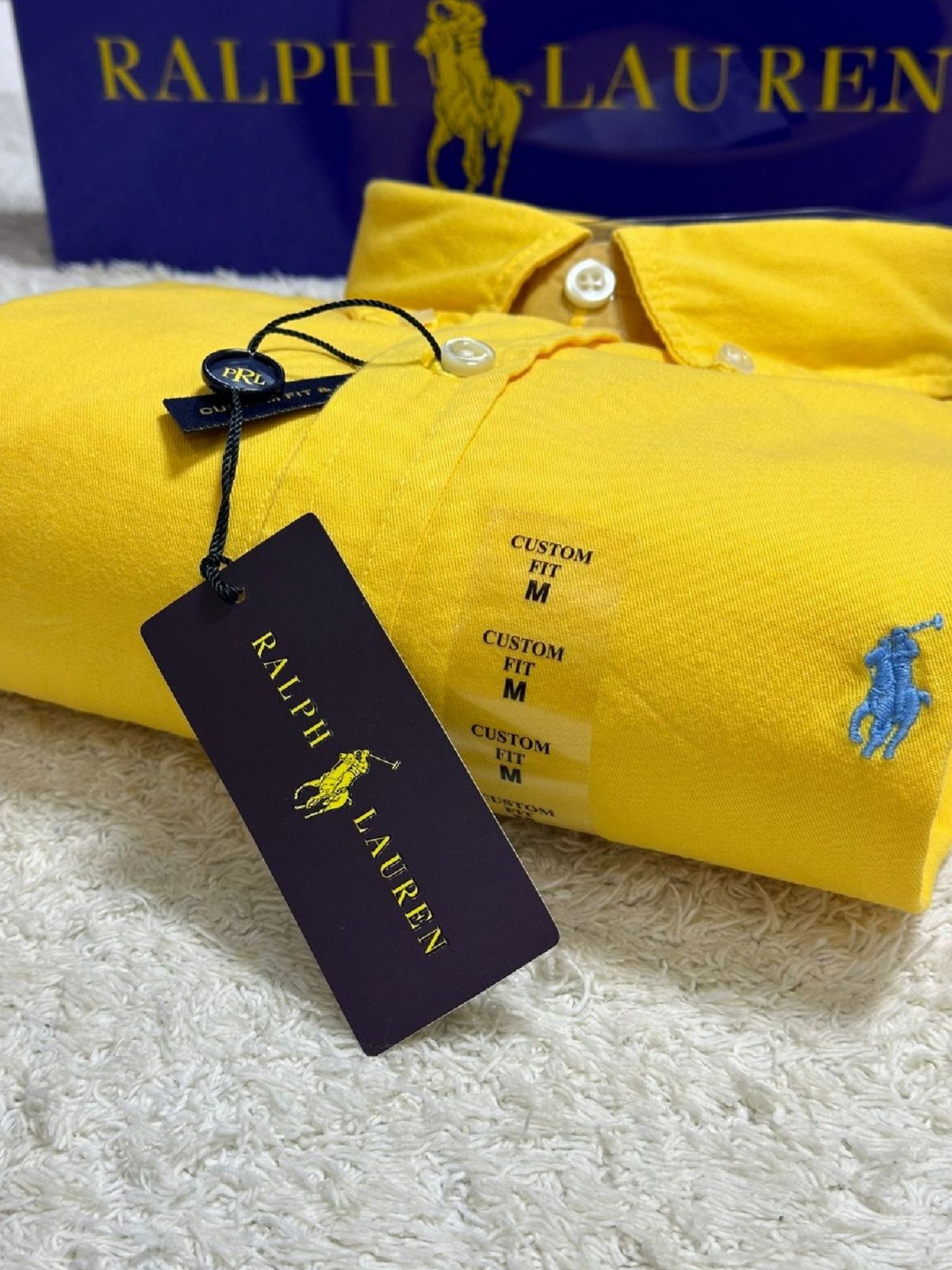 Camisa Ralph Lauren M/Curta Amarelo
