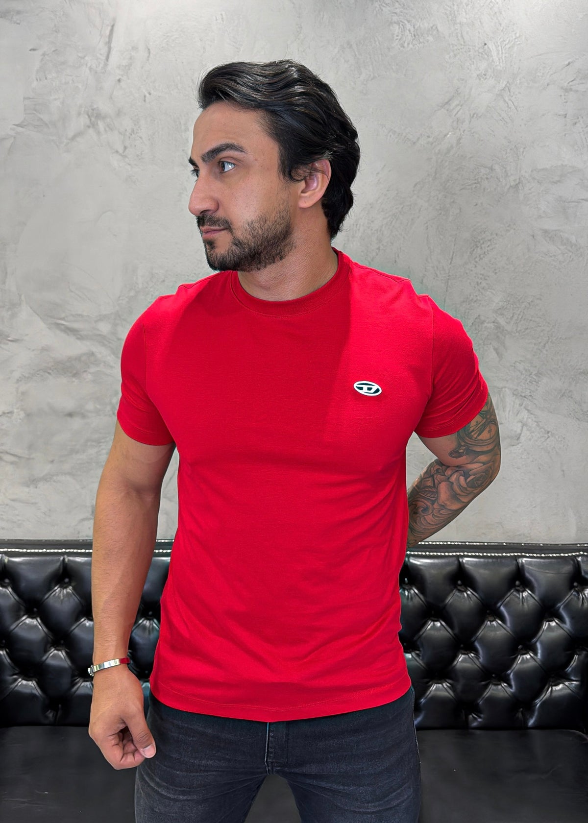 T-Shirt DIESEL Basic Vermelho