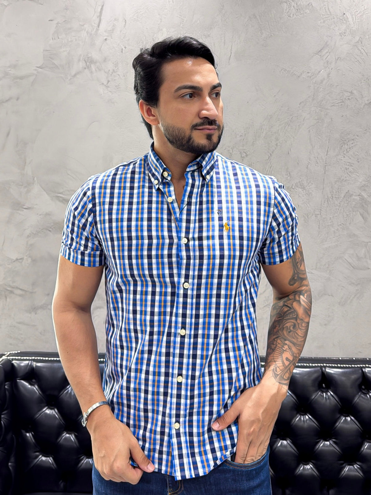 Camisa Ralph Lauren M/Curta