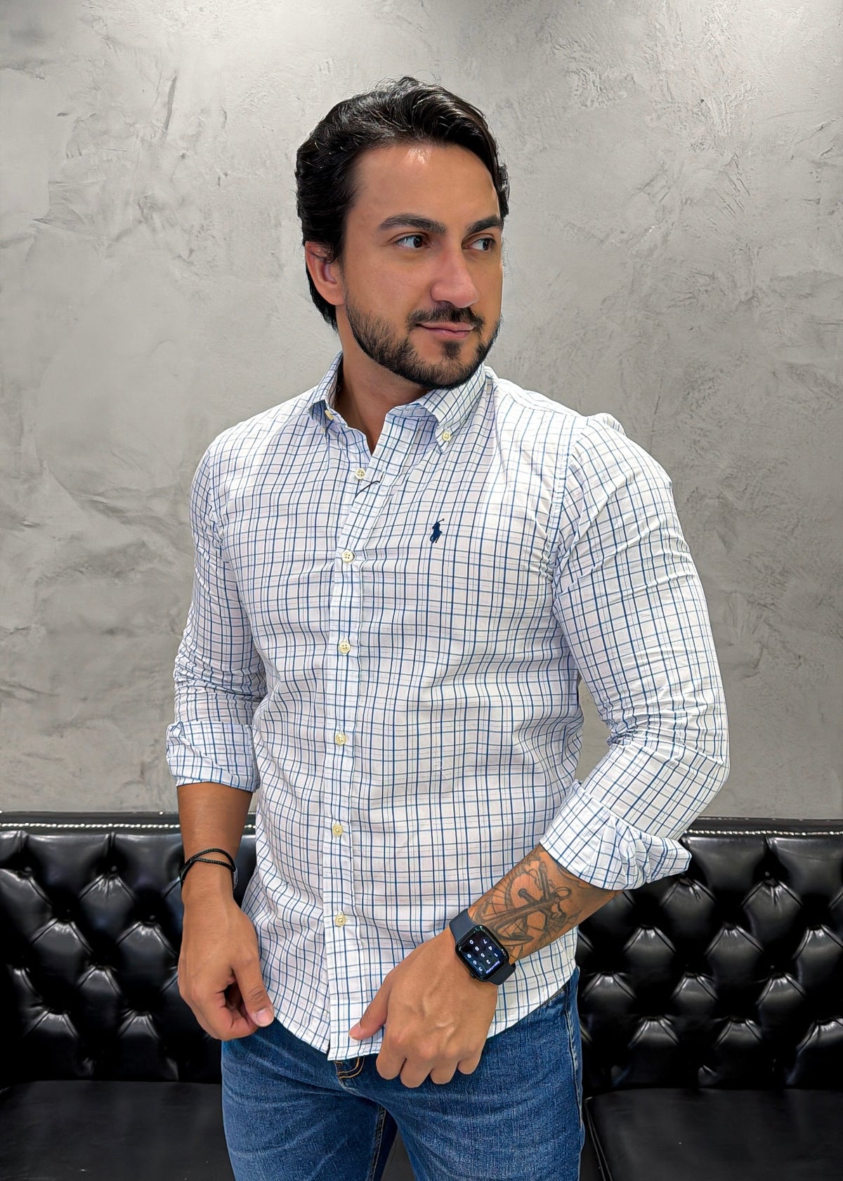 Camisa Ralph Lauren M/Longa Xadrez