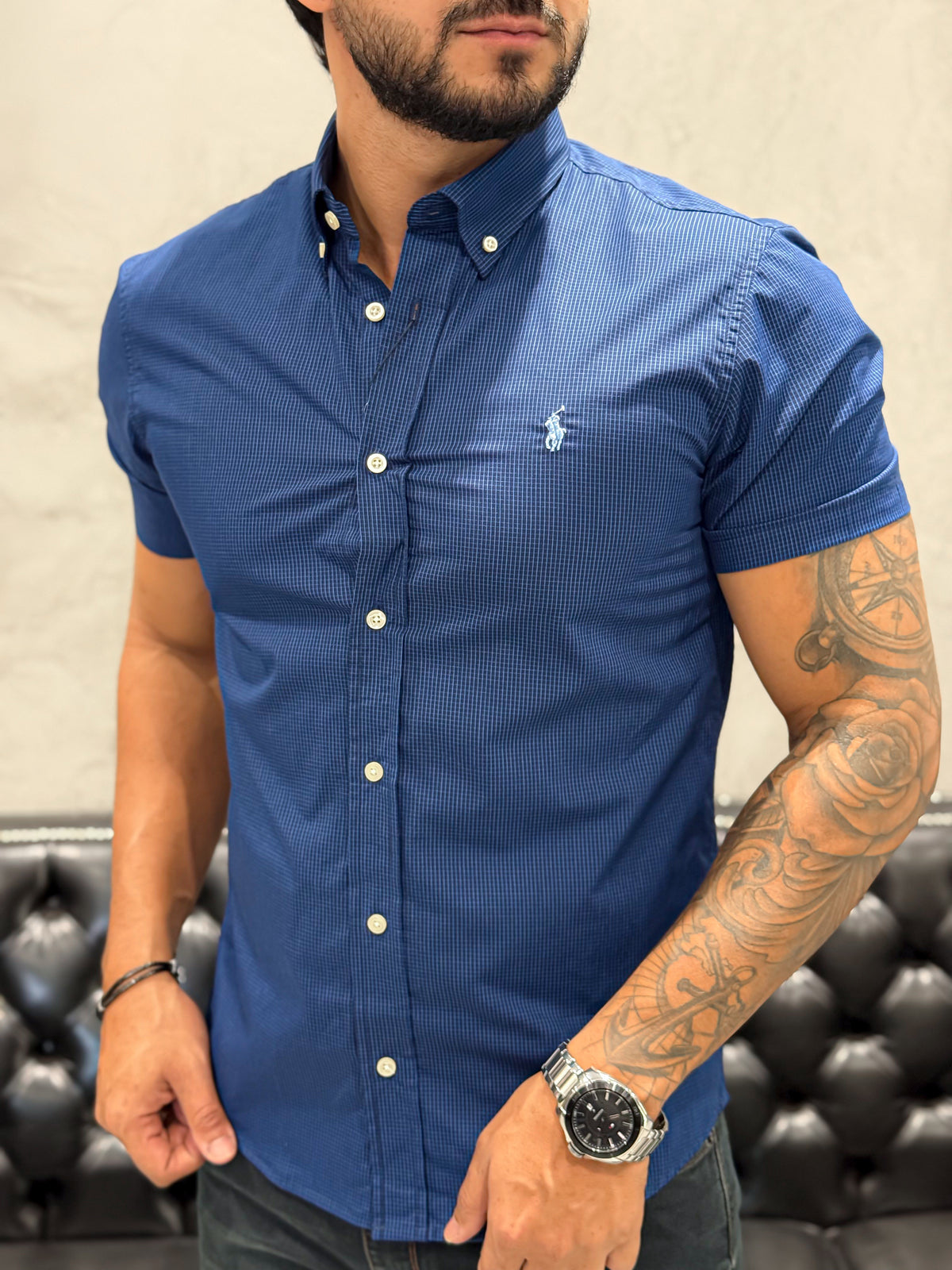 Camisa Ralph Lauren M/Curta