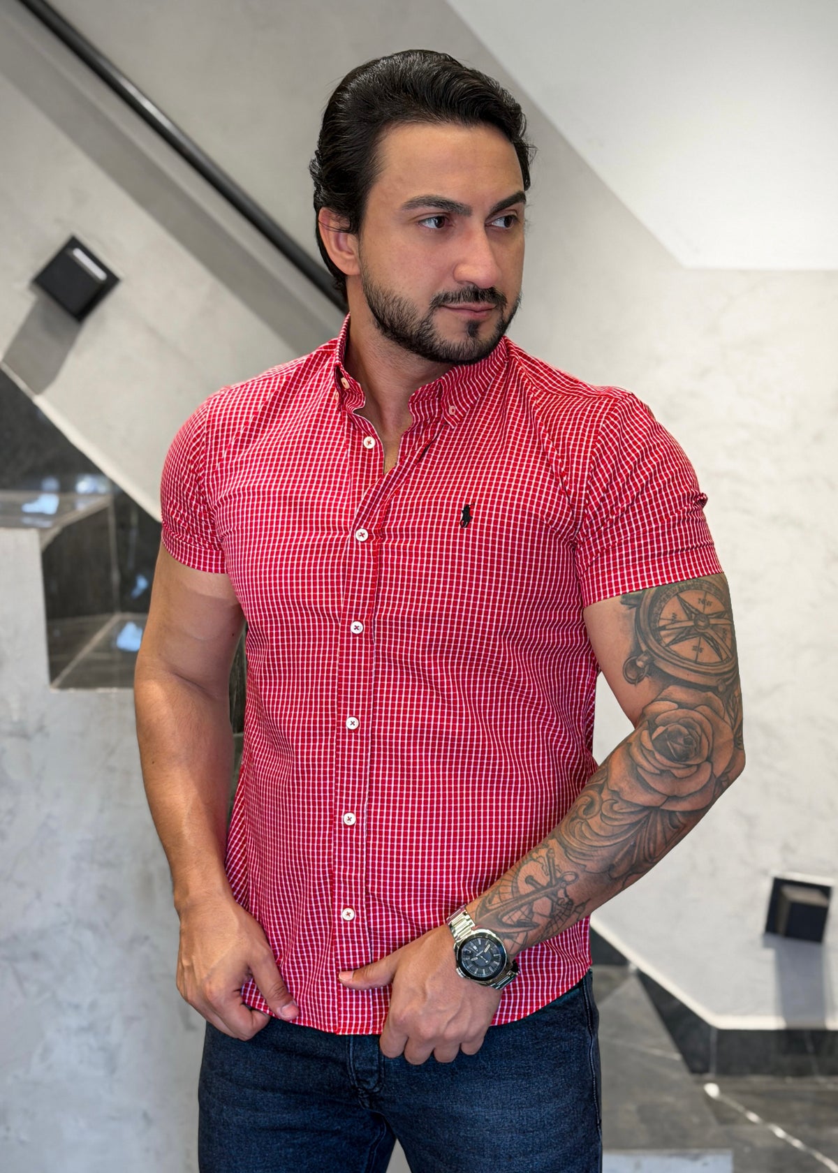 Camisa Ralph Lauren M/C Xadrez