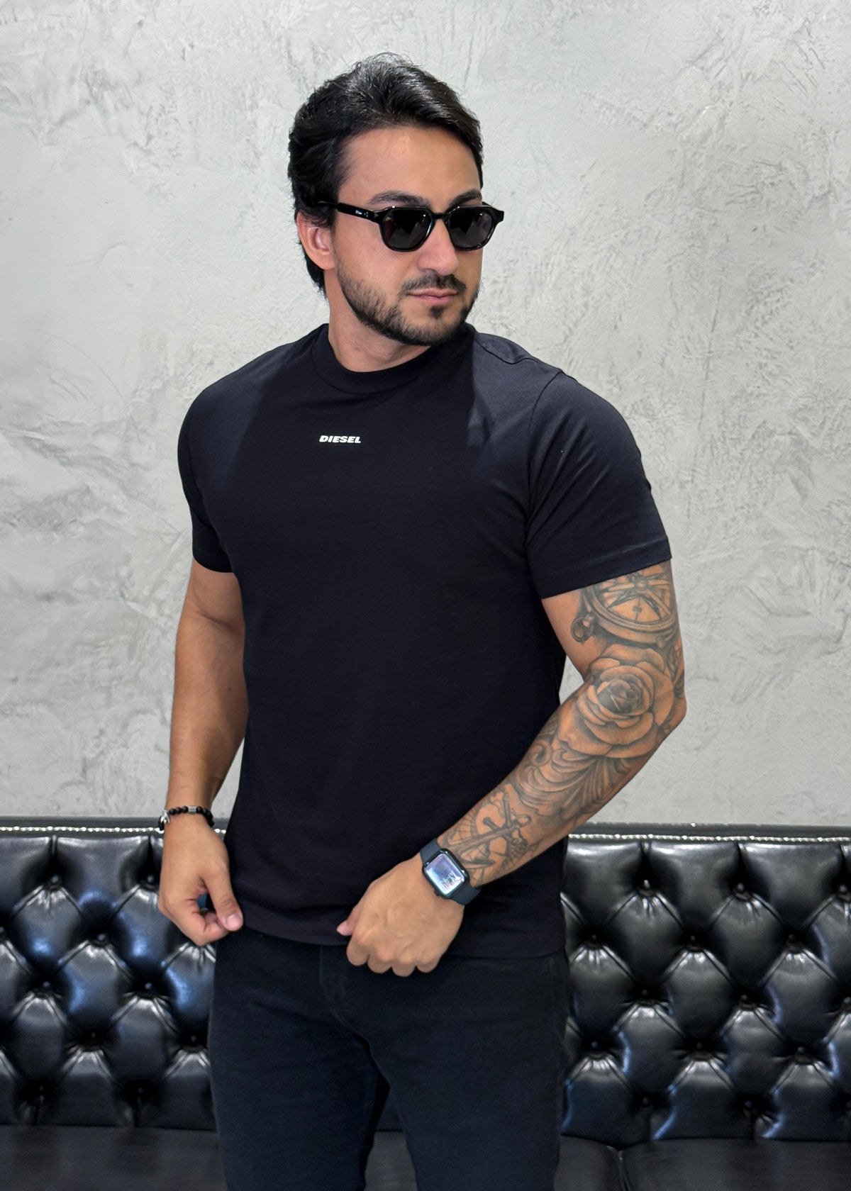 T-Shirt DIESEL Básica Preta