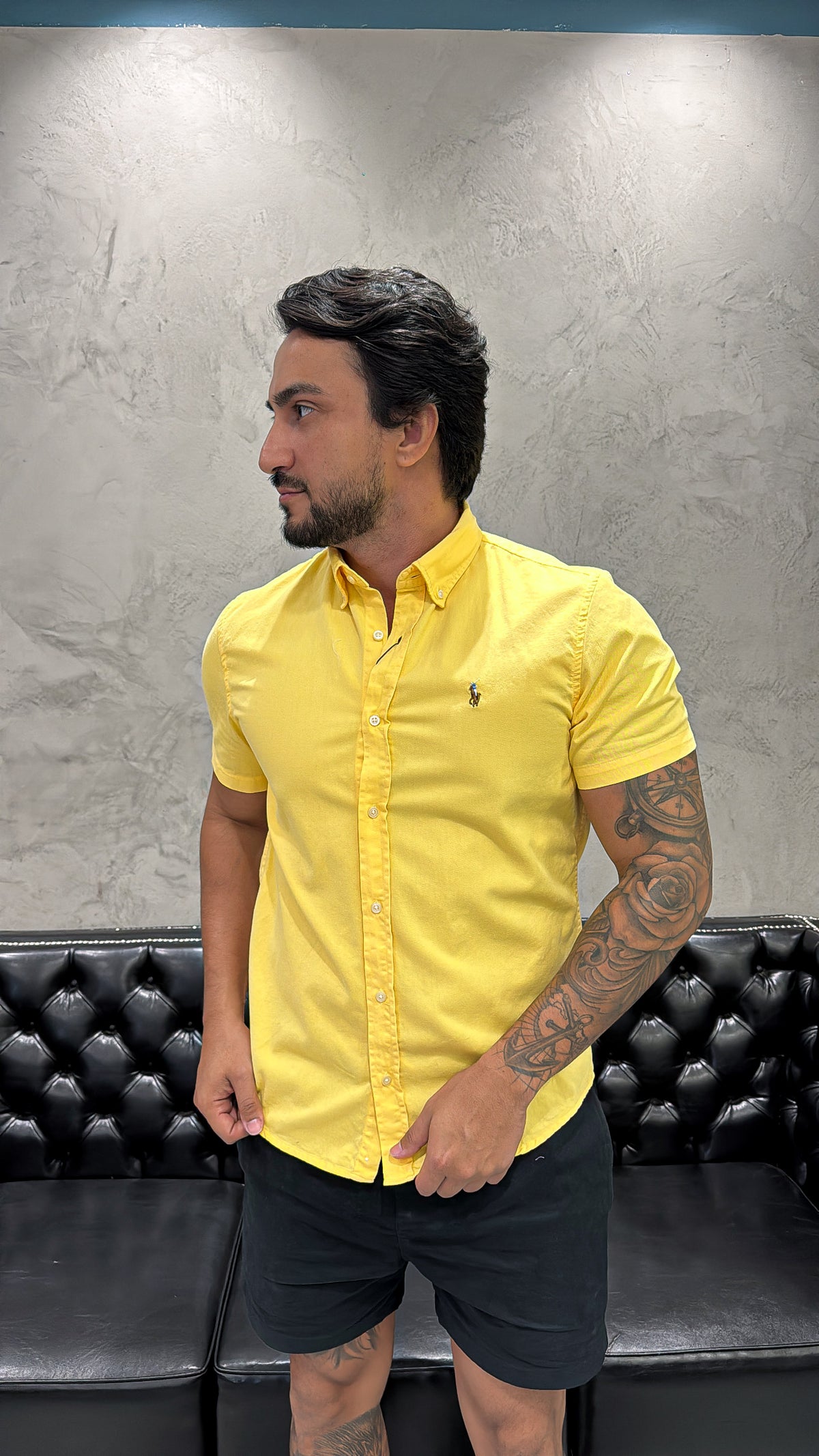 Camisa Ralph Lauren M/C Amarela