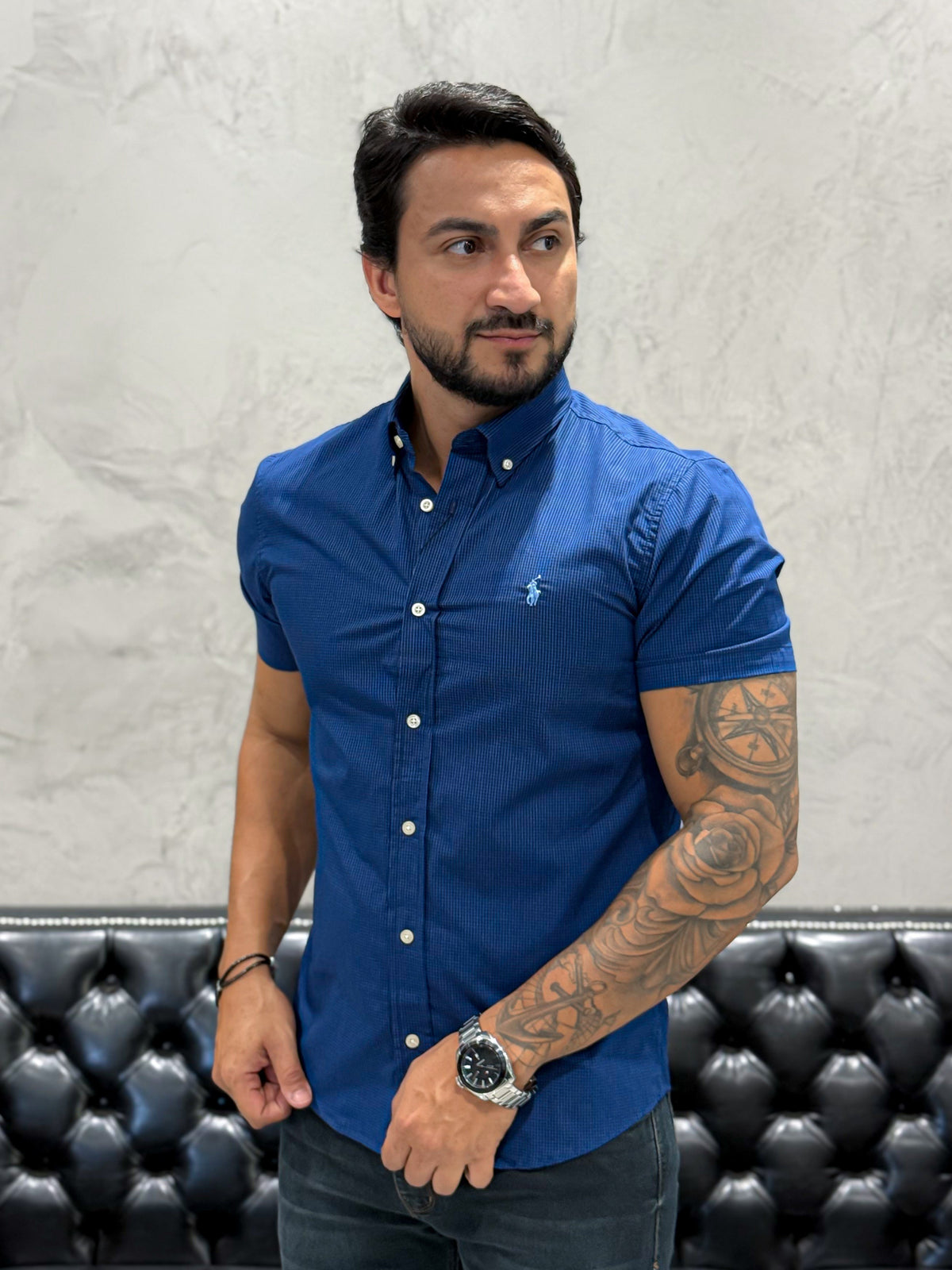 Camisa Ralph Lauren M/Curta