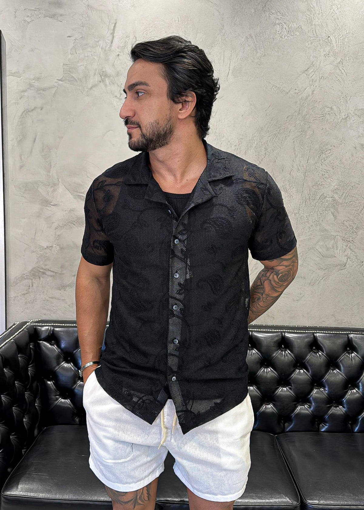 Camisa Riviera Tricot Preto