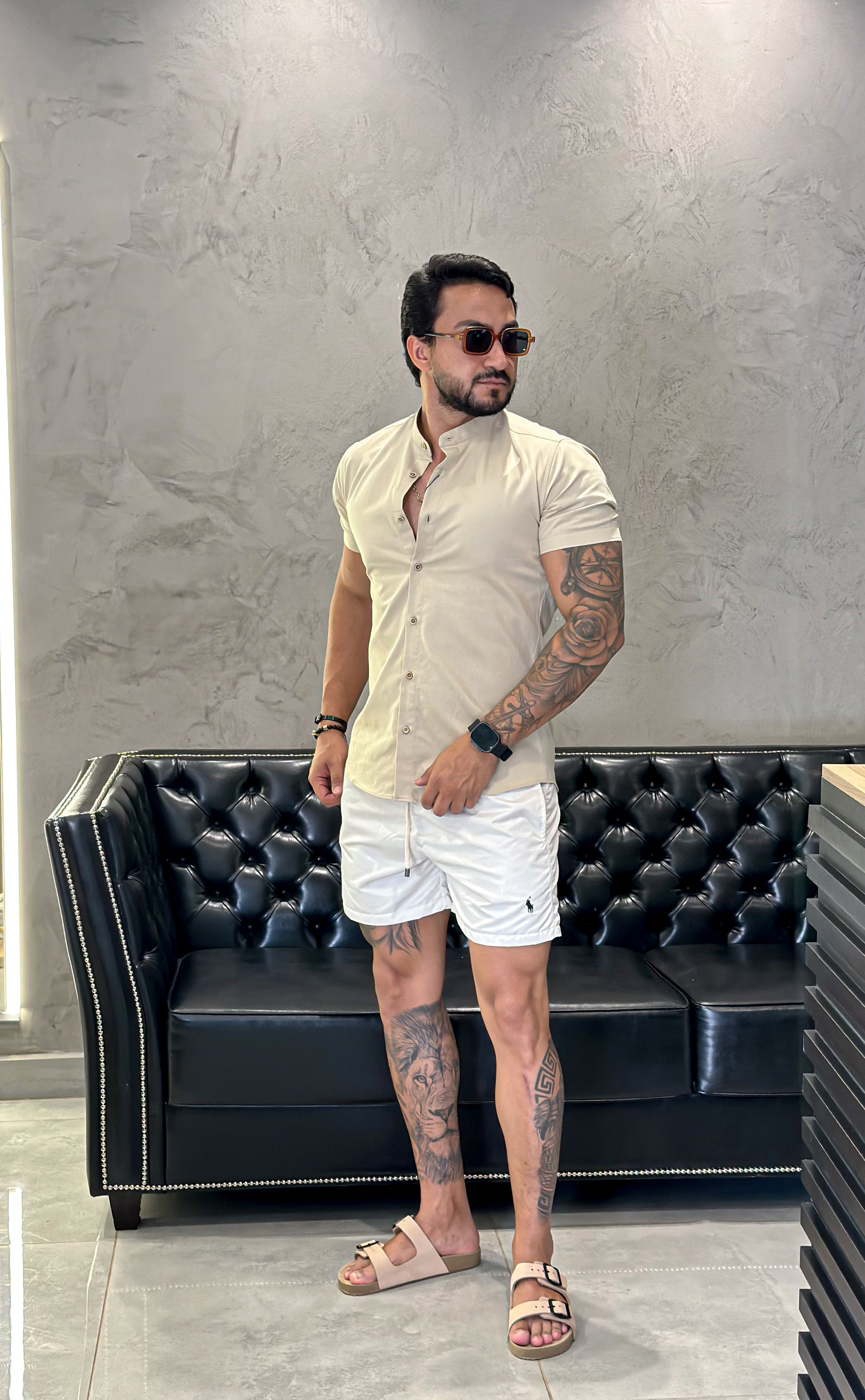 Camisa M/Curta Super Slim Gola Padre