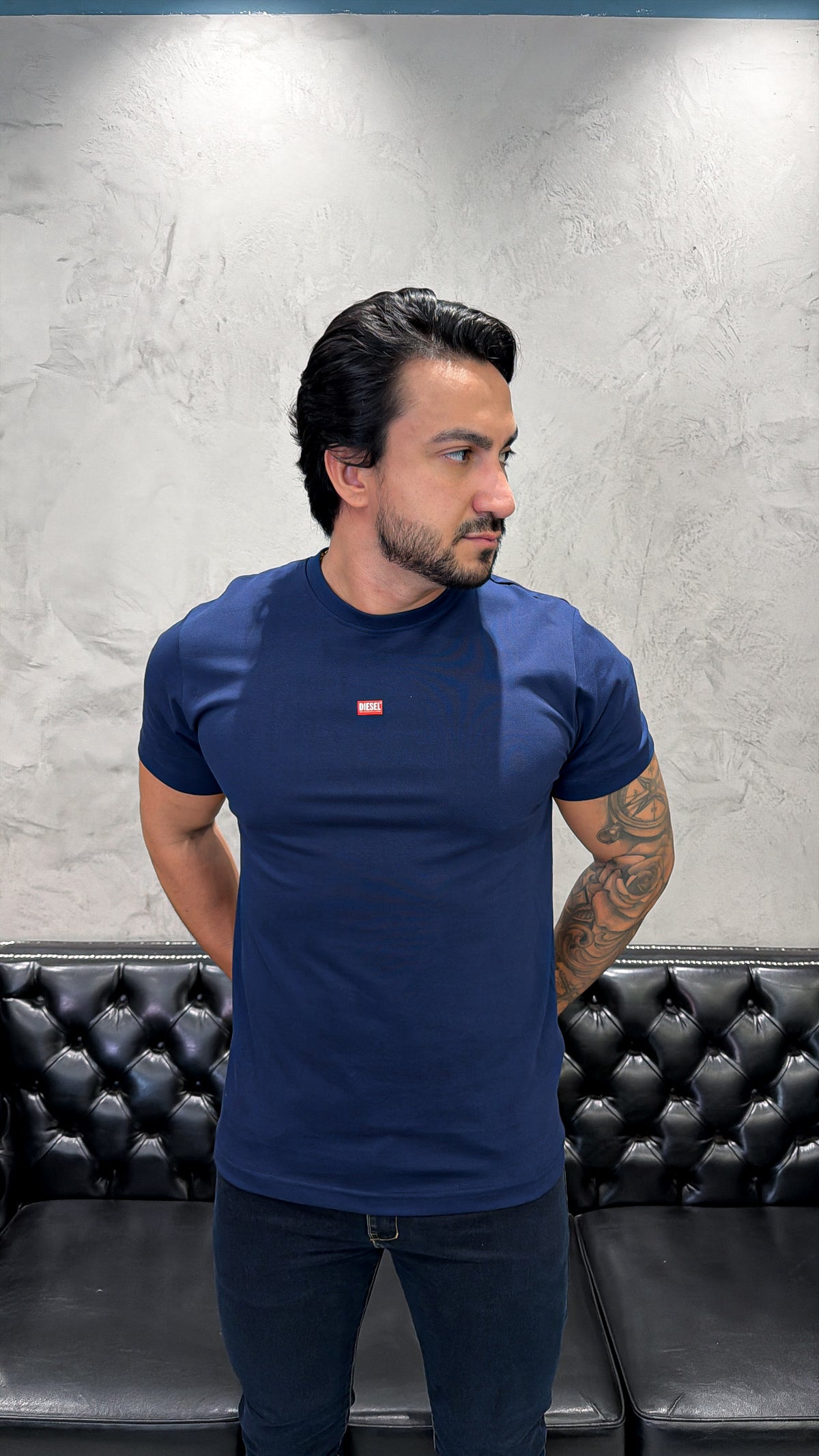 T-Shirt Basic DIESEL Marinho