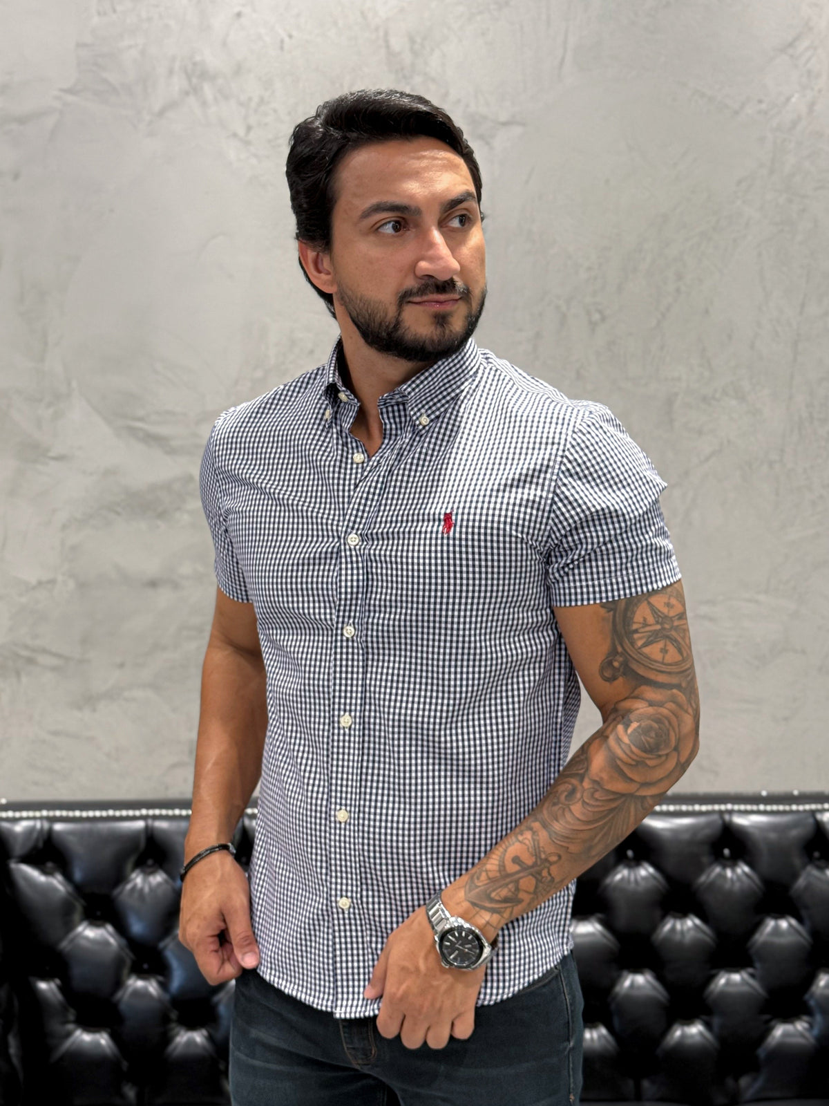 Camisa Ralph Lauren M/Curta