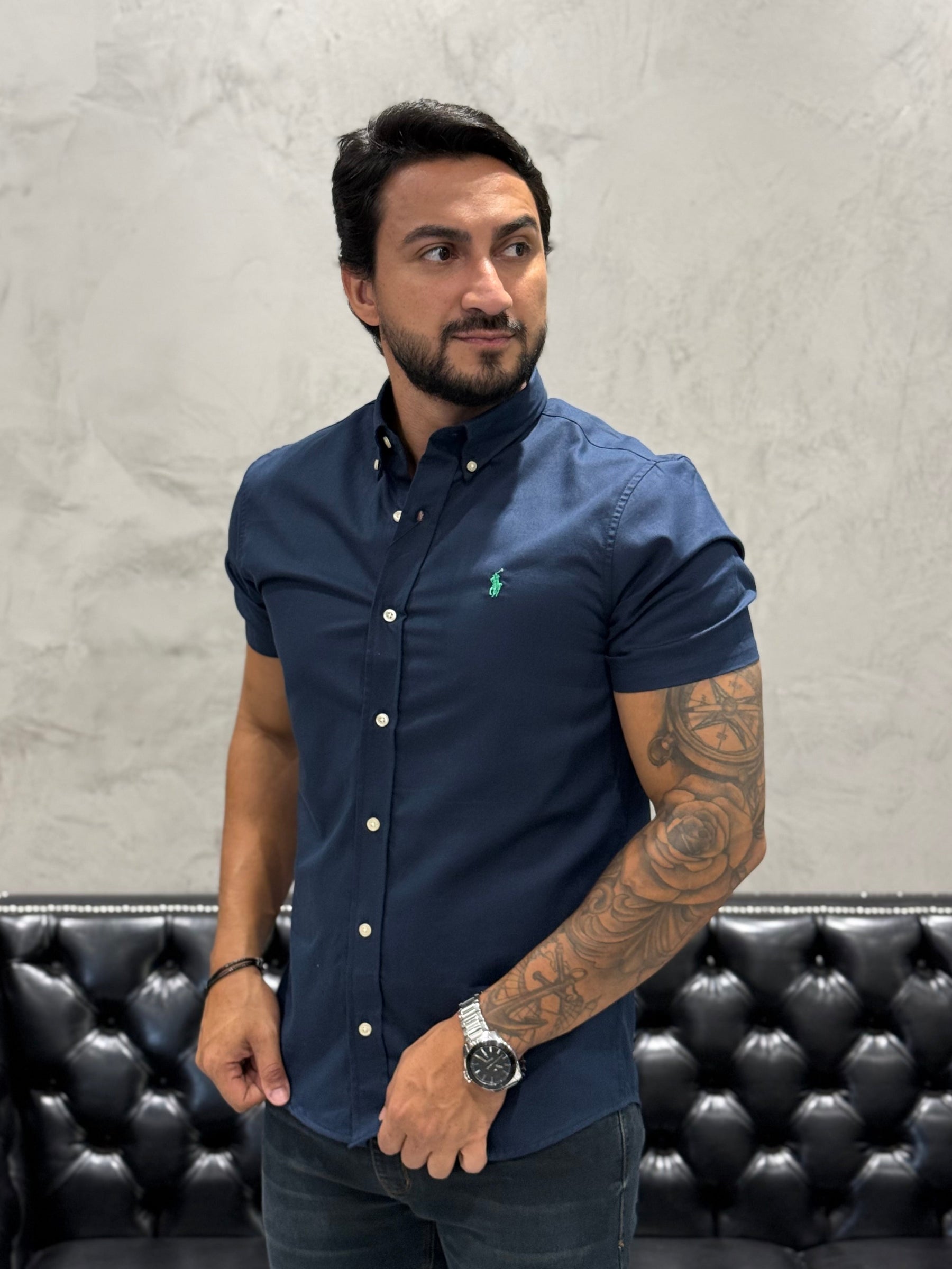 Camisa Ralph Lauren M/Curta