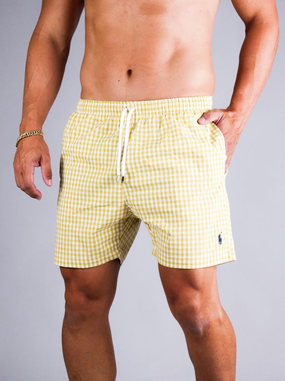 Short Sarja Polo Ralph Lauren Xadrez