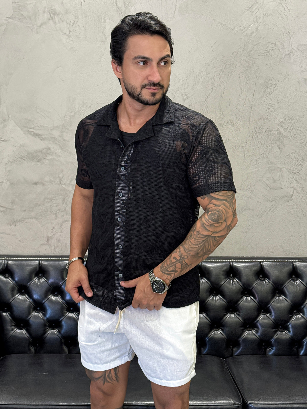 Camisa Riviera Tricot Preto