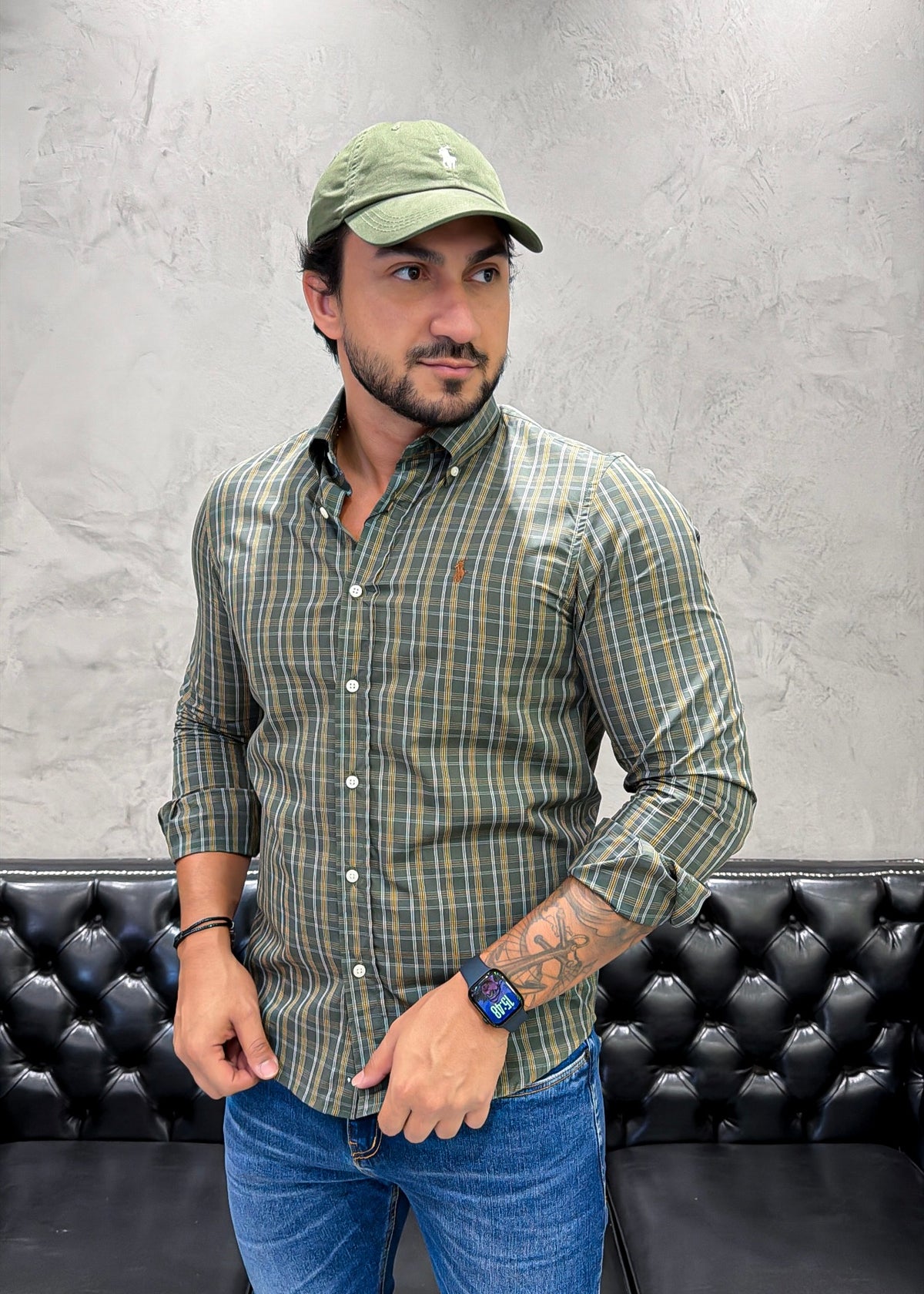 Camisa Ralph Lauren M/Longa Xadrez