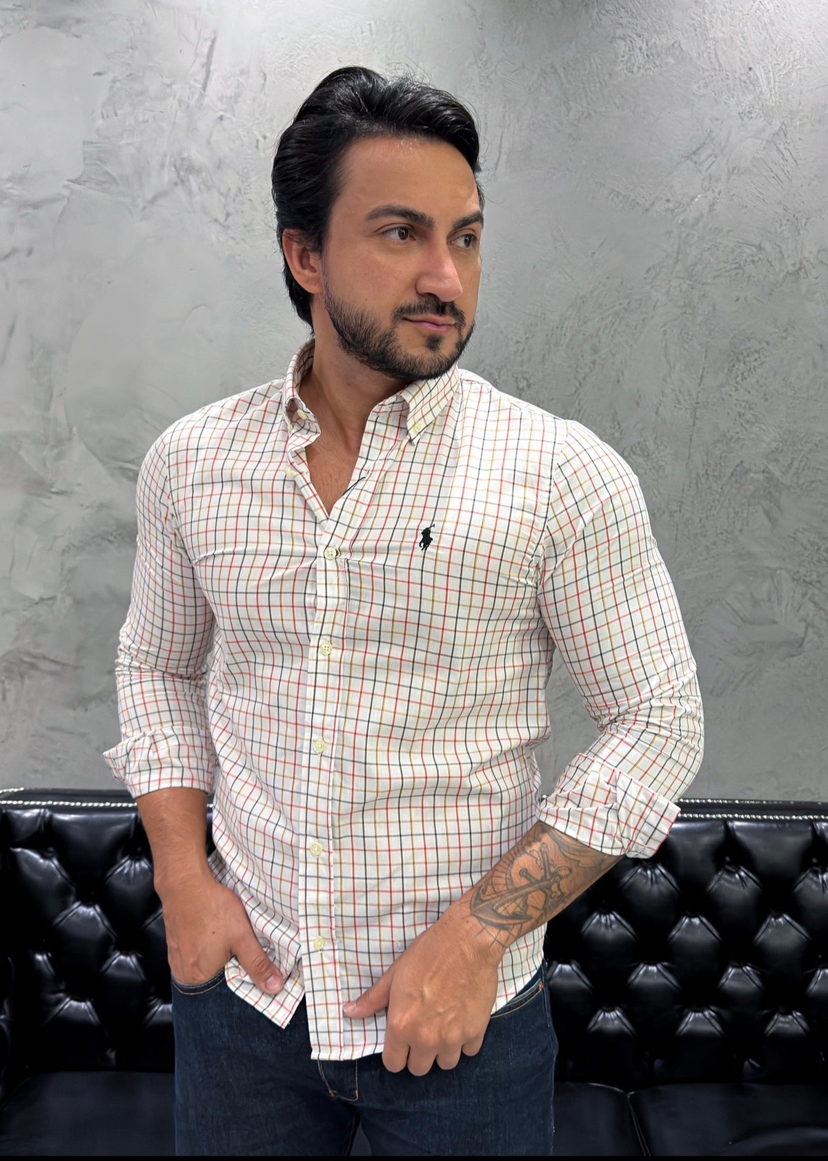 Camisa Ralph Lauren M/L Xadrez