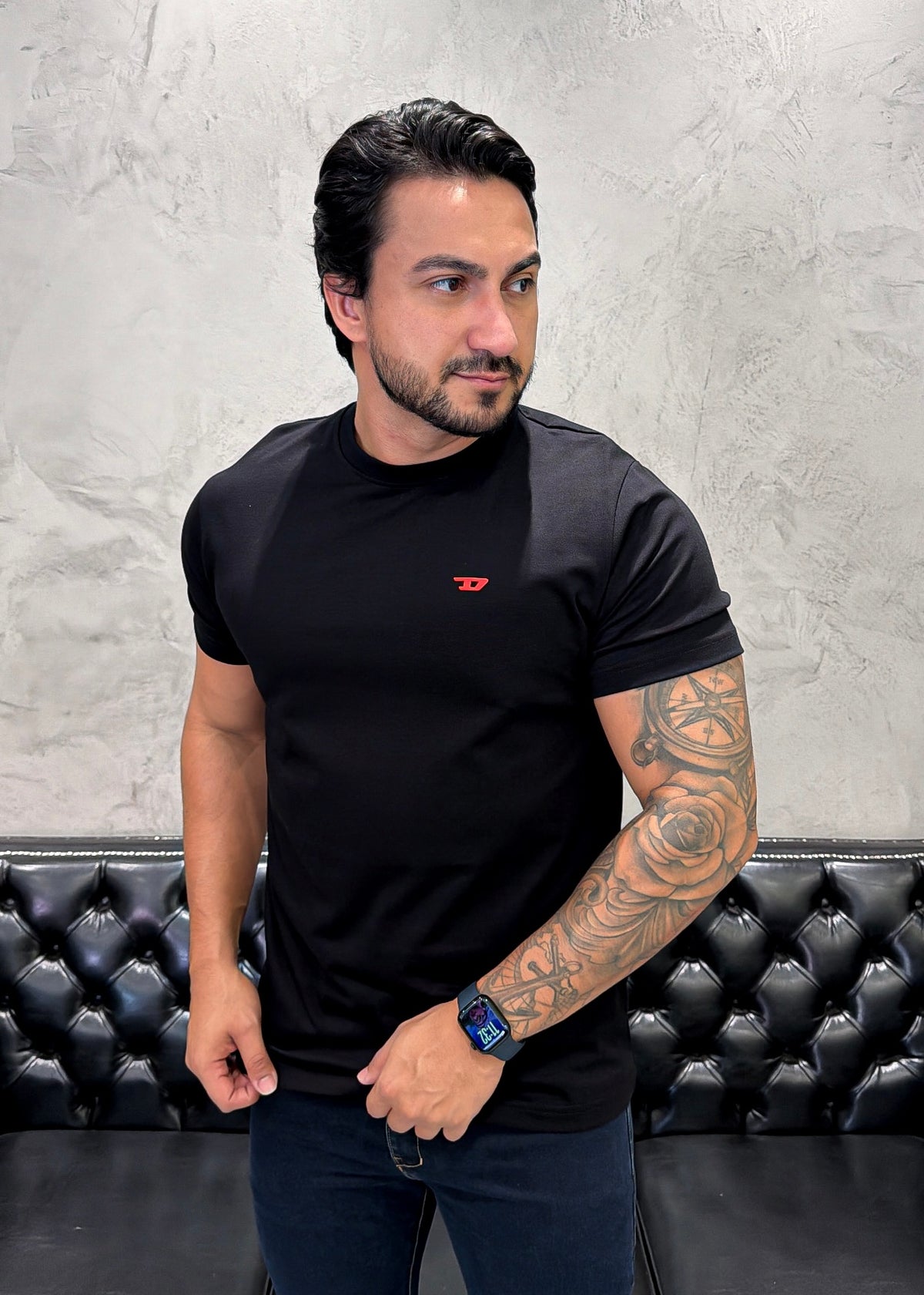 T-Shirt Basic DIESEL Preta