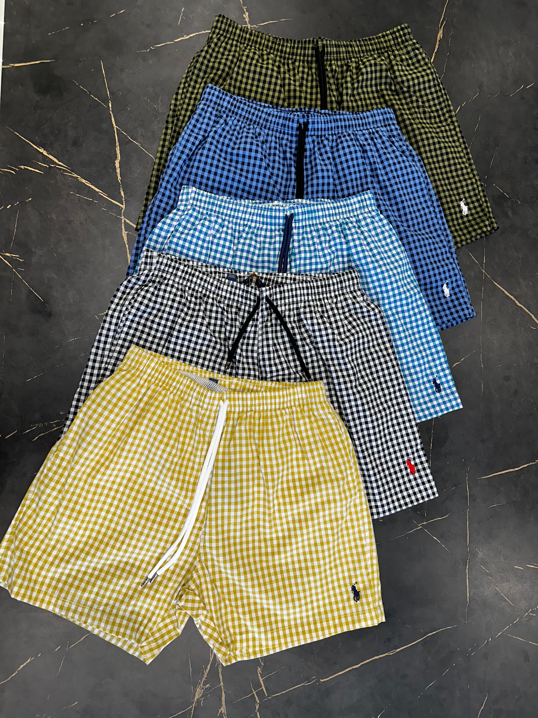Short Sarja Polo Ralph Lauren Xadrez