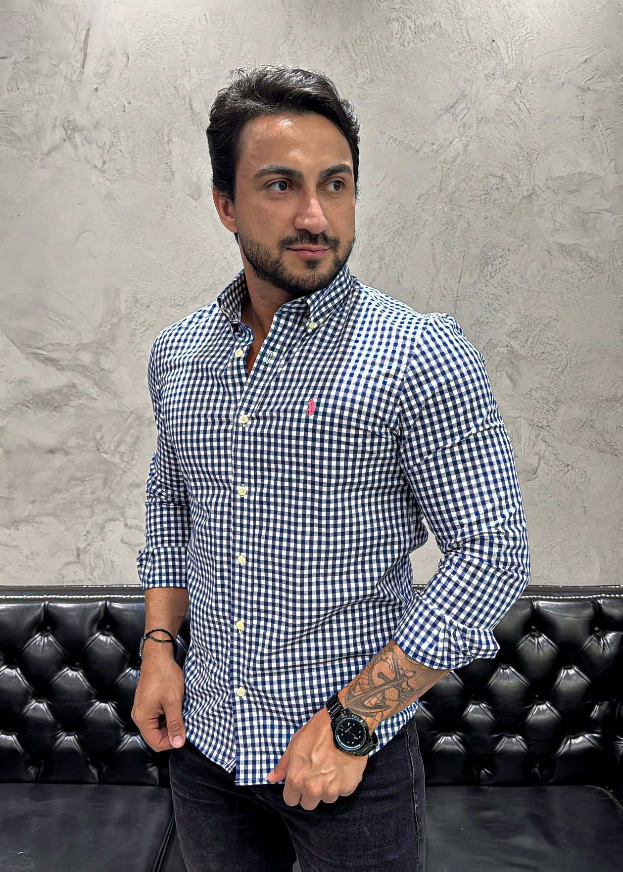 Camisa Ralph Lauren M/Longa Xadrez