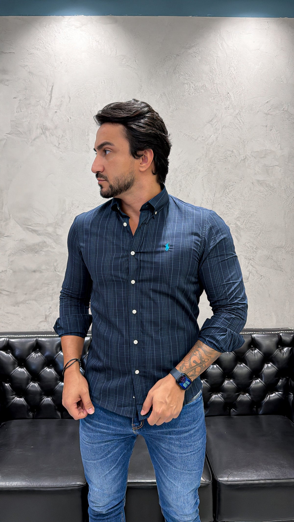 Camisa Ralph Lauren M/Longa Xadrez