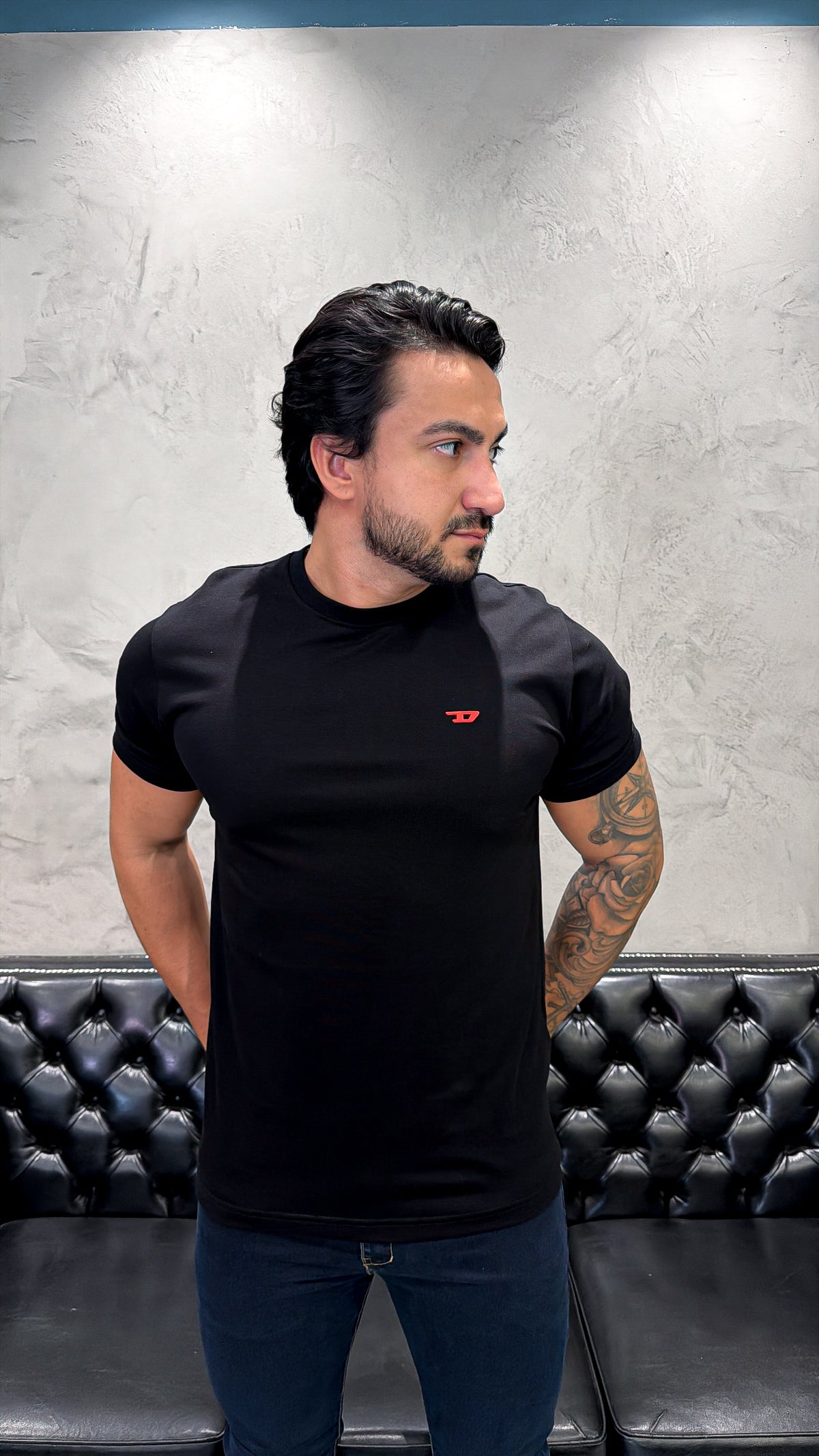 T-Shirt Basic DIESEL Preta