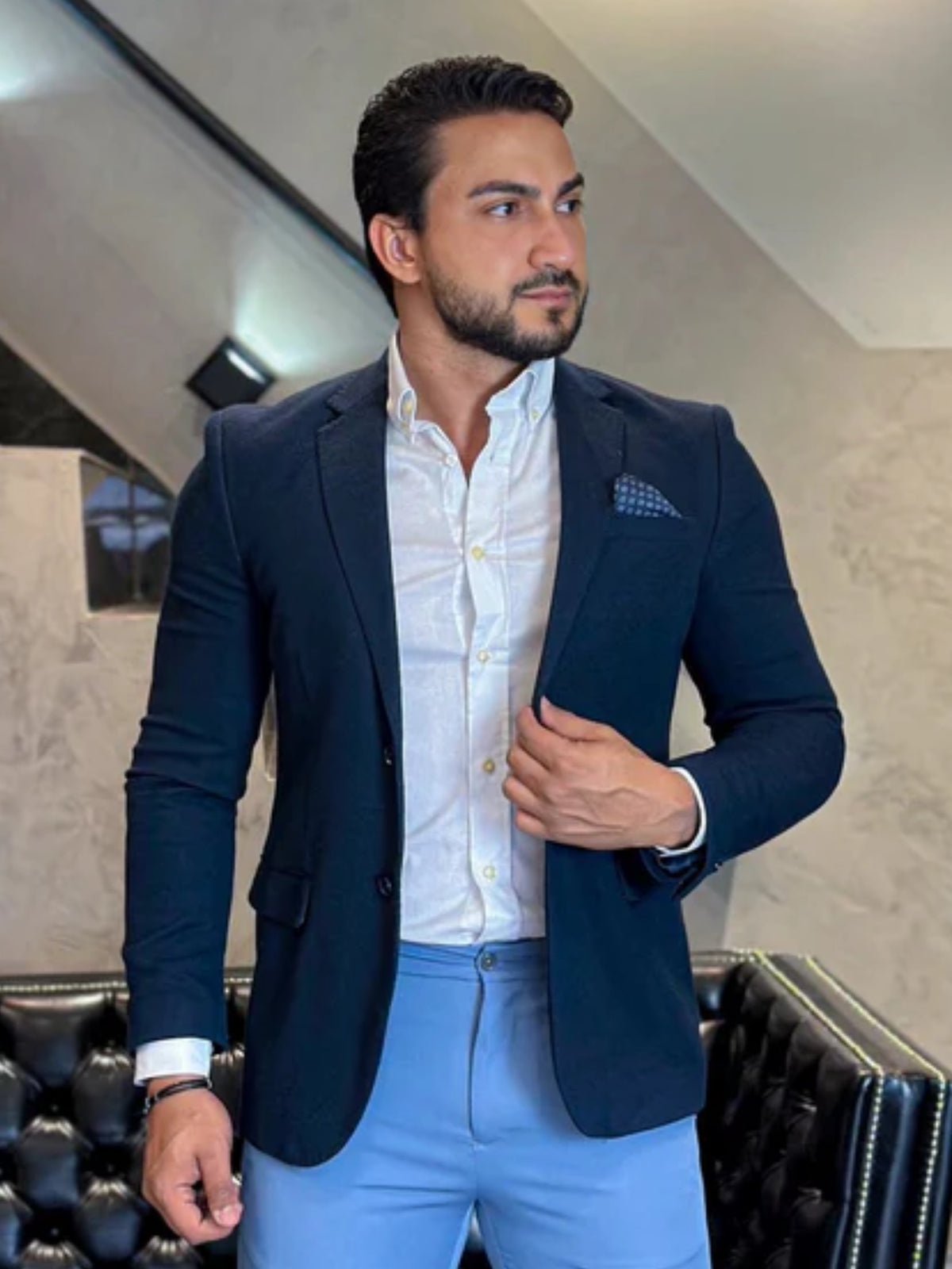 Blazer Marinho detail Lenco