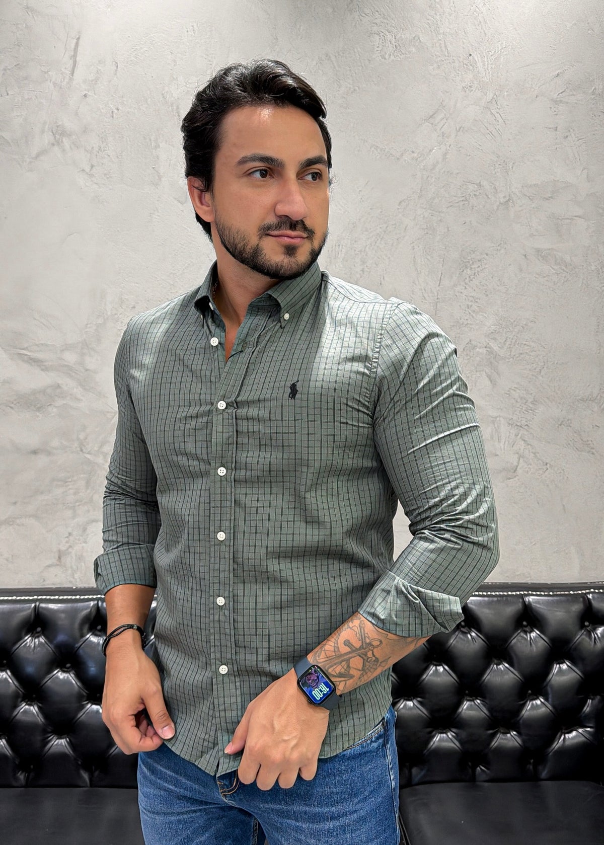 Camisa Ralph Lauren M/Longa Xadrez