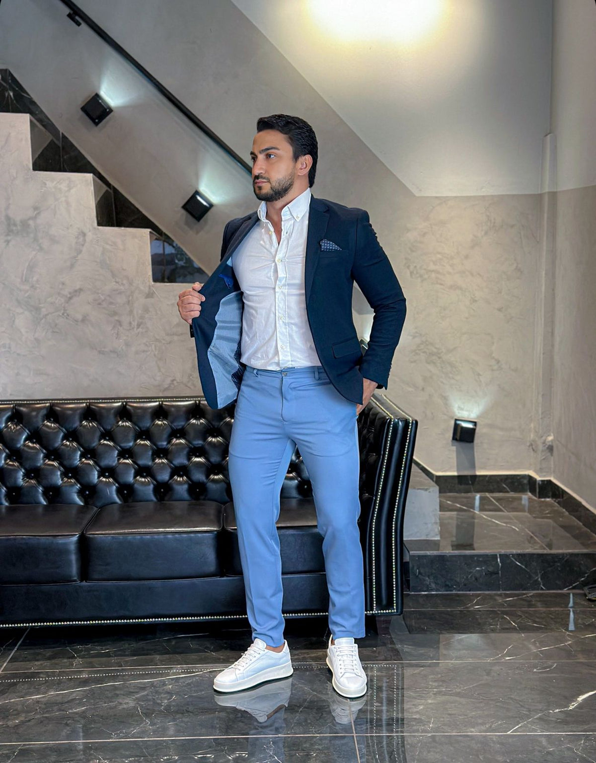 Blazer Marinho detail Lenco