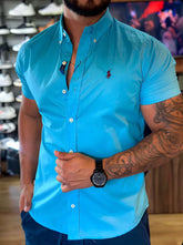 Camisa Ralph Lauren M/Curta AZUL
