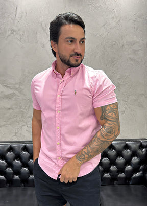 Camisa Ralph Lauren M/C Rosa