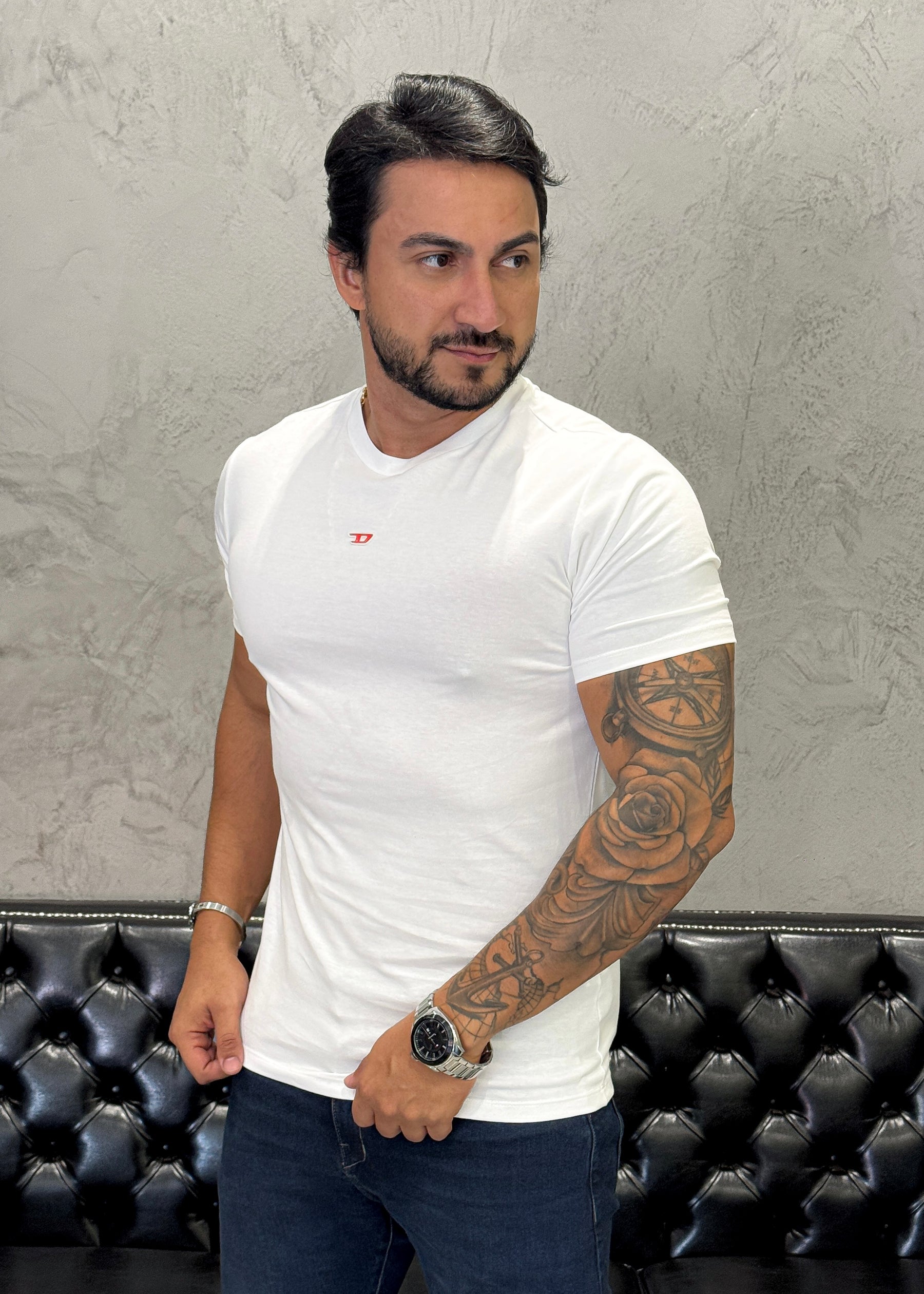 T-Shirt DIESEL Básica Branca