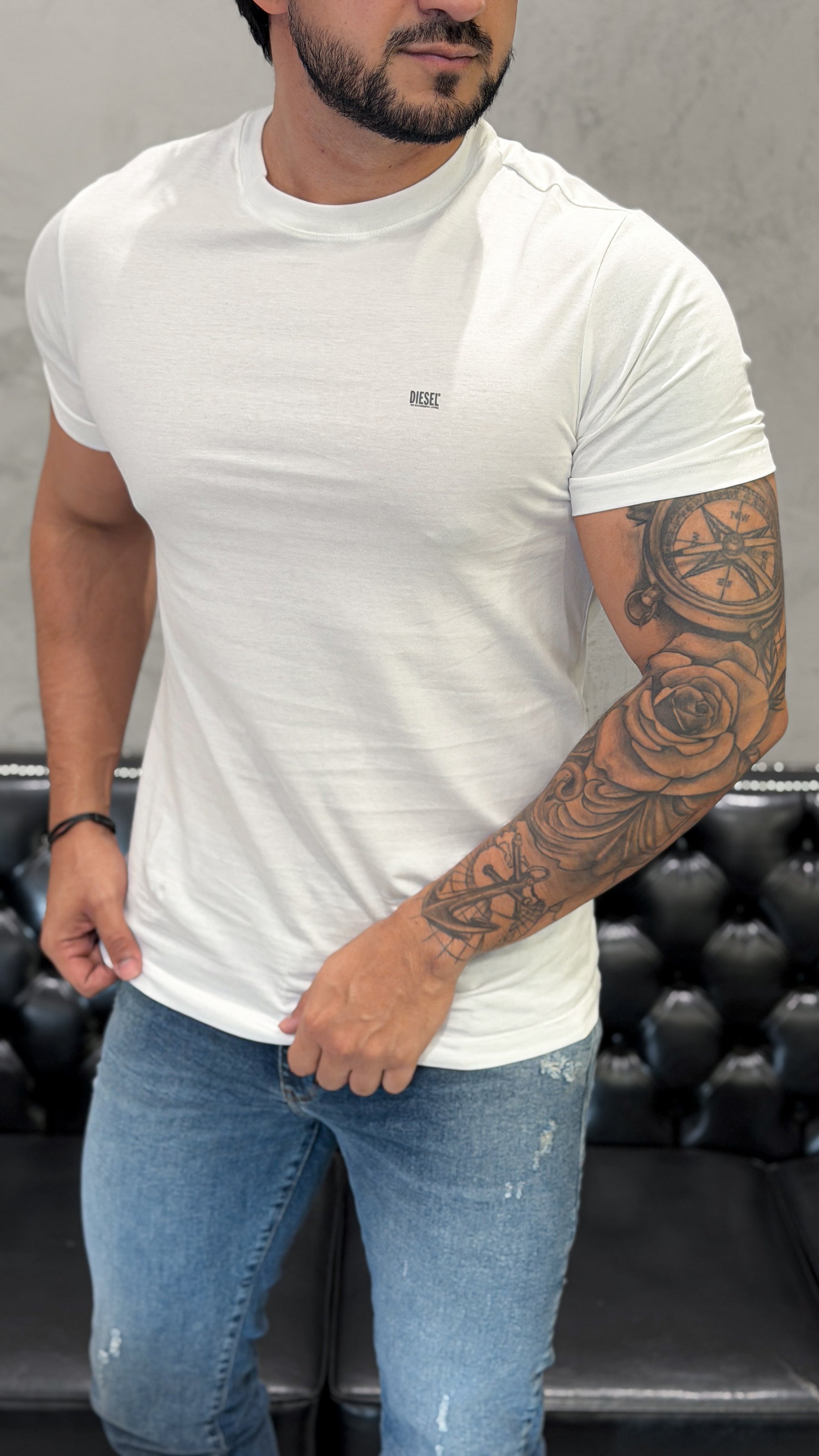 T-Shirt DIESEL Basic Branca