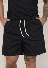 Short Linho Preto