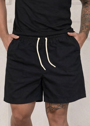 Short Linho Preto