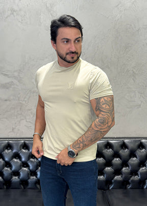 T-Shirt LV detail Areia