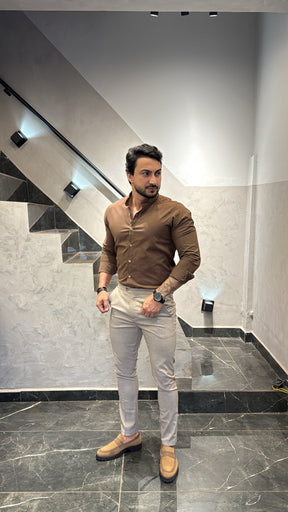 Calça Alfaiataria Xadrez Príncipe de Gales Khaki